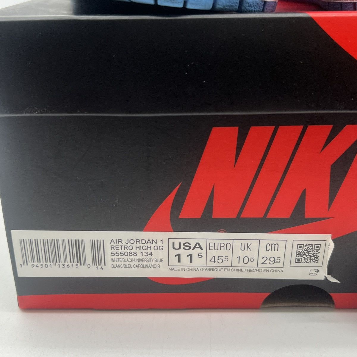 Jordan Brand Air Jordan 1 High University Blue Size US 11.5 / EU 44-45 - 6 Thumbnail