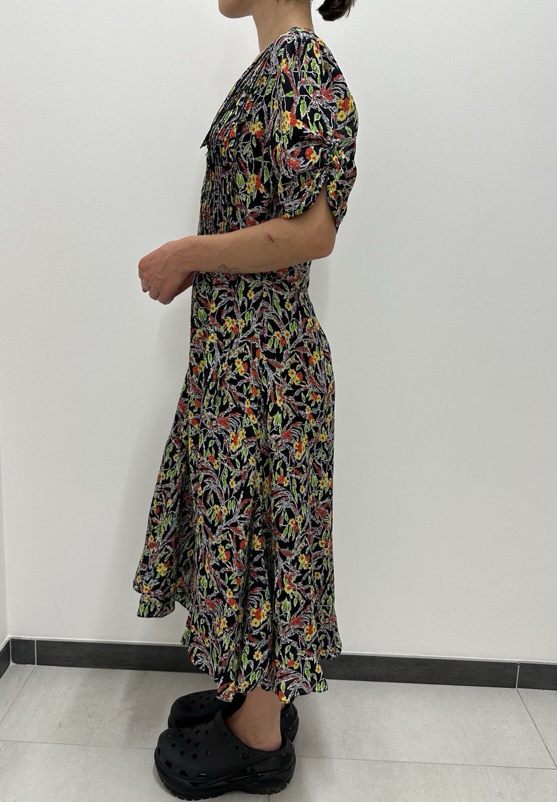 Polo Ralph Lauren Polo Ralph Lauren Silk Viscose Floral Print Dress V-neck Size M / US 6-8 / IT 42-44 - 8 Thumbnail
