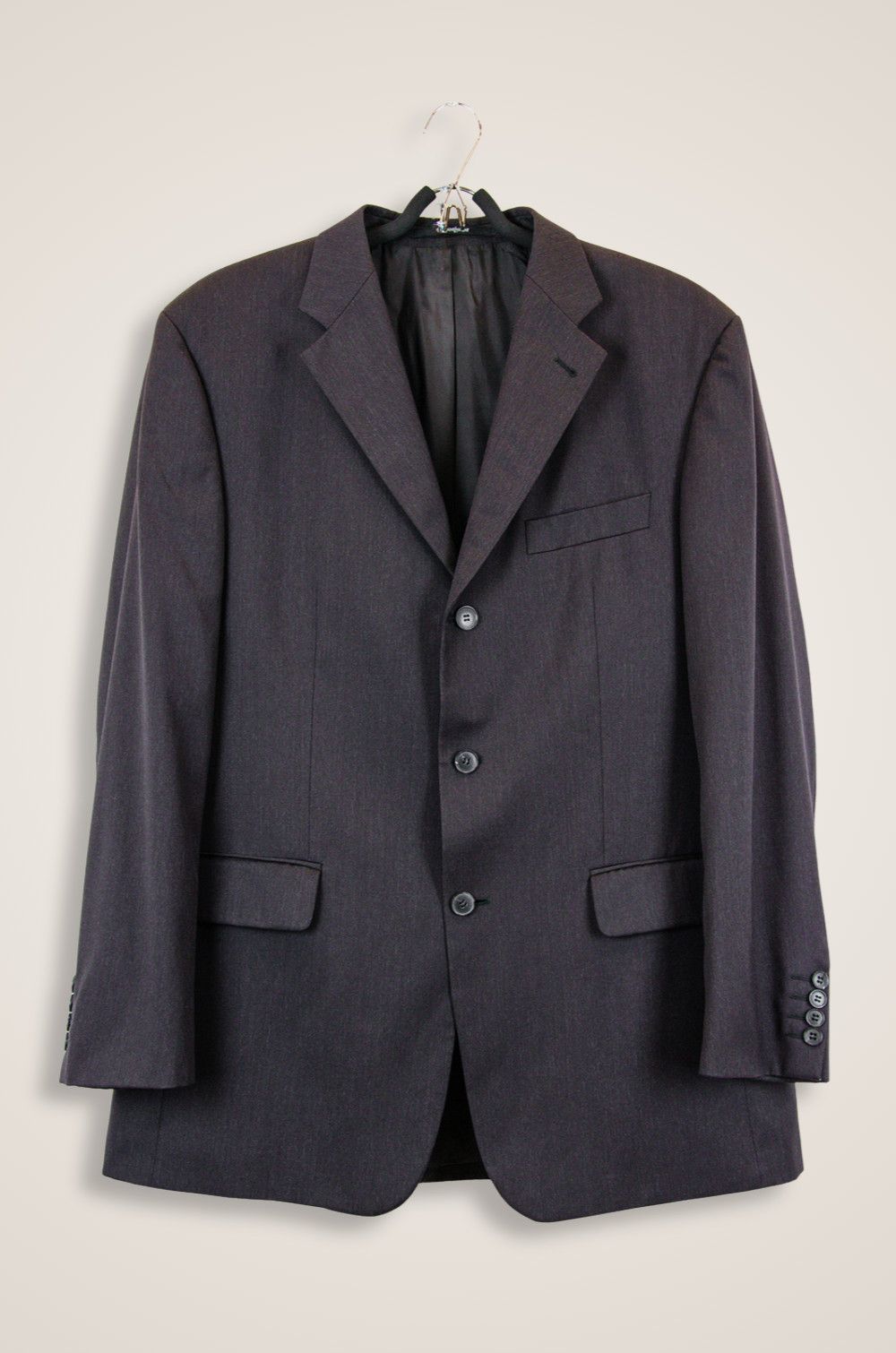 Yves Saint Laurent YSL pour Homme Charcoal Wool Blazer (EU 52 / L-XL) Size 52R - 1 Thumbnail