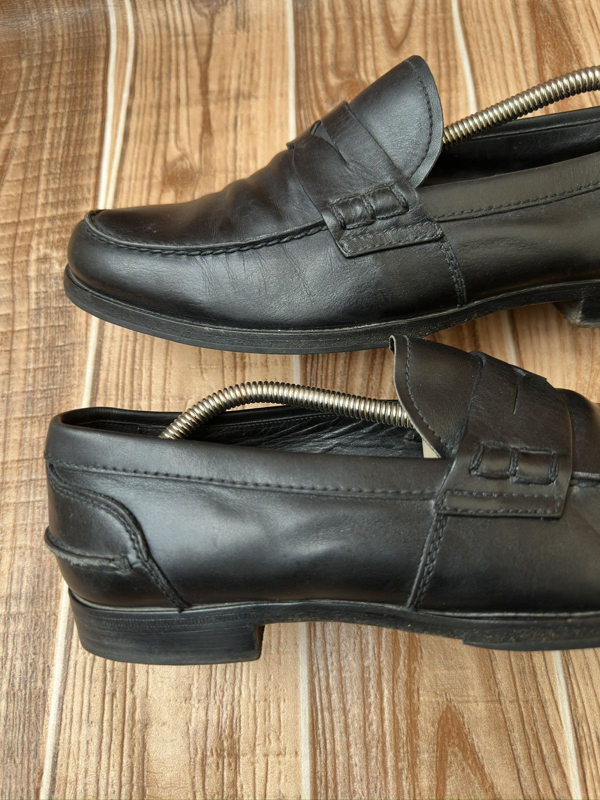 Miu Miu Miu Miu by Prada Black Penny Leather Loafers Size US 9.5 / EU 42-43 - 13 Thumbnail