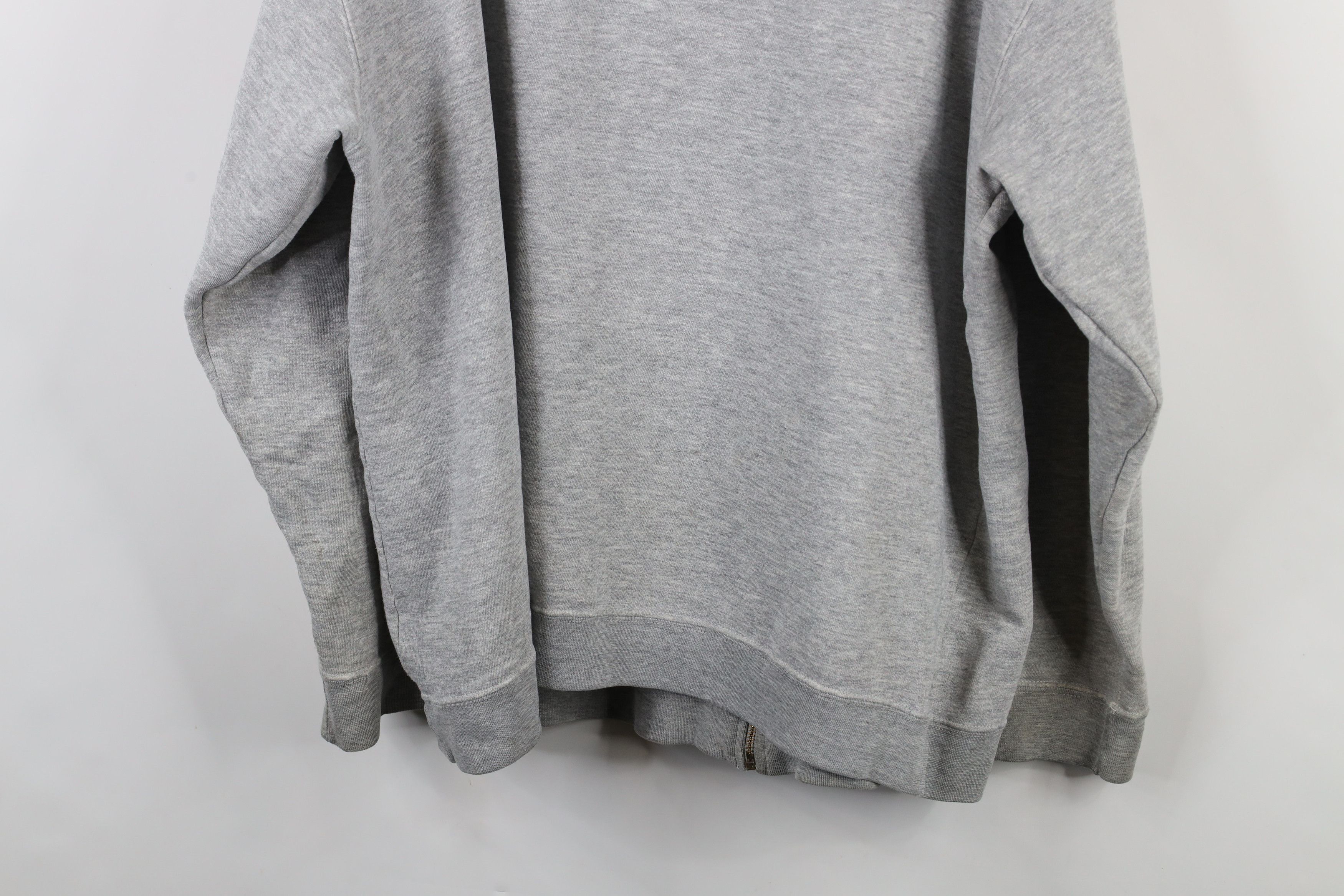 Vintage Vintage 90s Bike Full Zip Hoodie Sweatshirt Heather Gray Size US XL / EU 56 / 4 - 14 Thumbnail