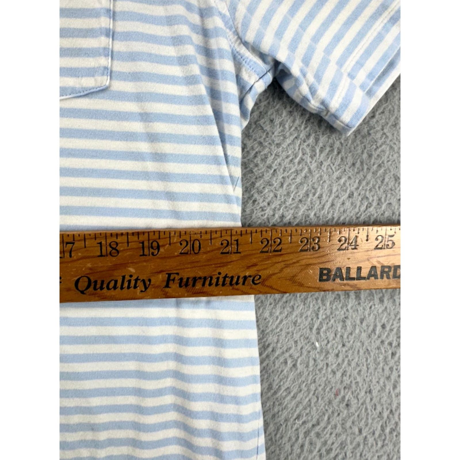 Polo Ralph Lauren Polo Ralph Lauren Shirt Mens Large Blue Candy Stripe Polo Classic Fit Pony Rugby Size US L / EU 52-54 / 3 - 7 Thumbnail