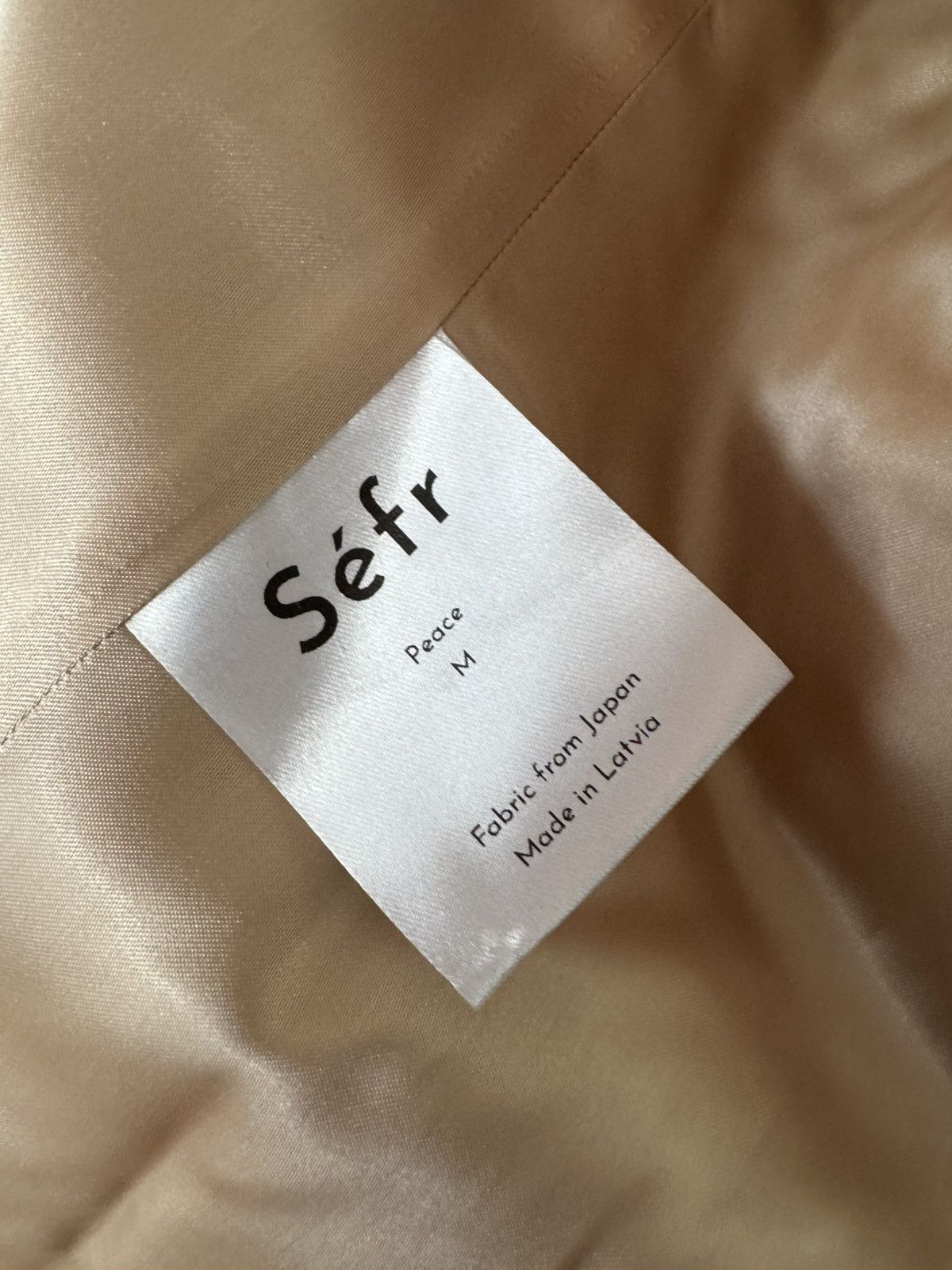 Sefr Sefr Gold Speckle Leather “Peace Blazer” Size 40R - 4 Thumbnail