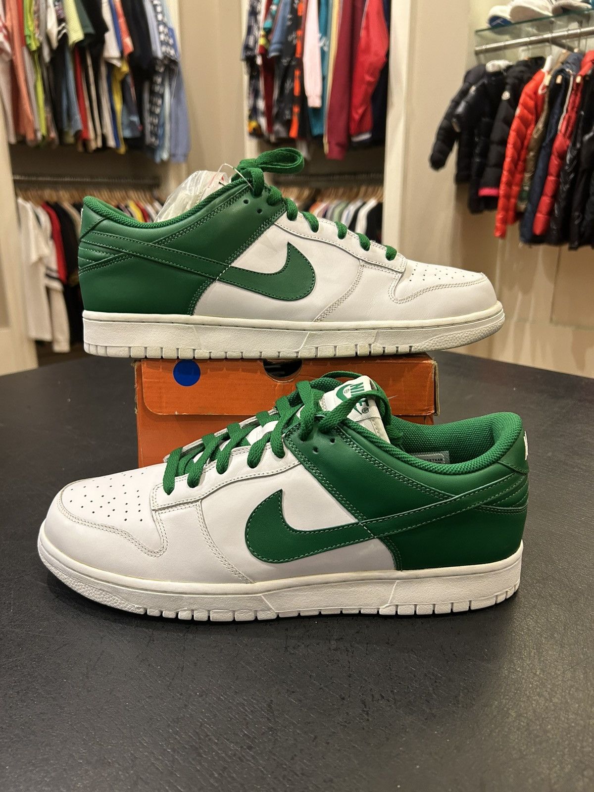 Nike Nike Dunk Low White Pine Green Size US 13 / EU 46 - 1 Thumbnail
