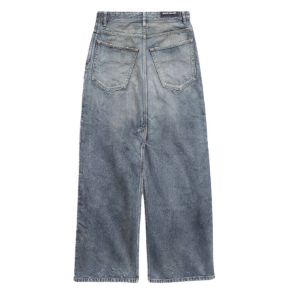 Balenciaga o1srvl11e1224 Apron Pants Skirt in Blue Size 28" / US 6 / IT 42 - 2 Thumbnail