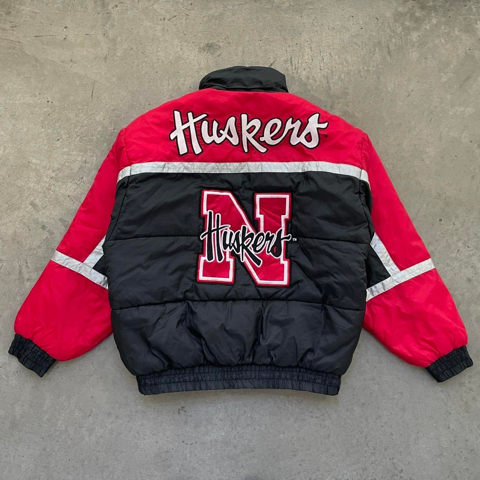 Vintage Vintage Nebraska Huskers Reversible Pro-Player Jacket Size US XL / EU 56 / 4 - 3 Thumbnail