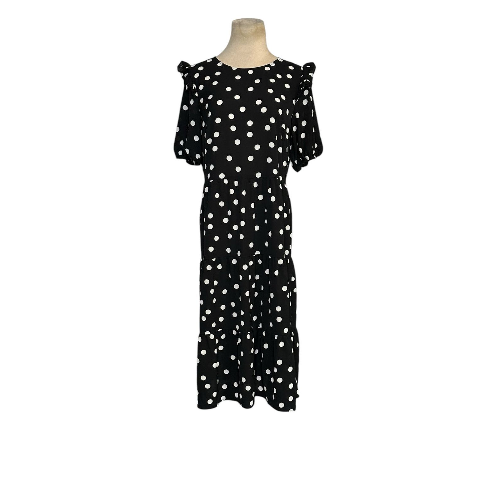 H&M H&M Divided polka dots tiered midi dress size small Size S / US 4 / IT 40 - 11 Thumbnail