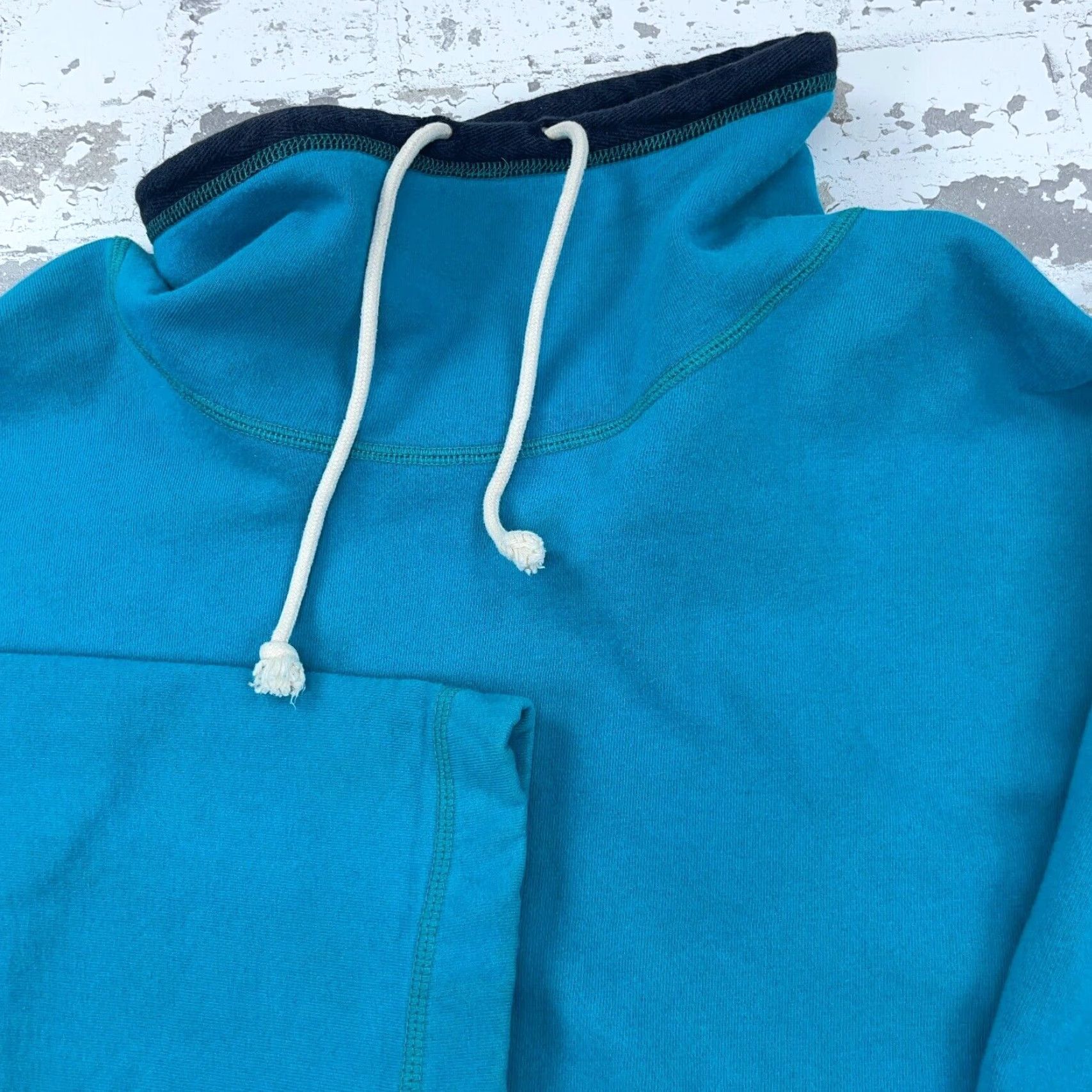 Ralph Lauren VINTAGE Ralph Lauren Sweatshirt Women Large Blue Turtle Neck Oversized Sweater Glow Logo Pockets Size L / US 10 / IT 46 - 6 Thumbnail