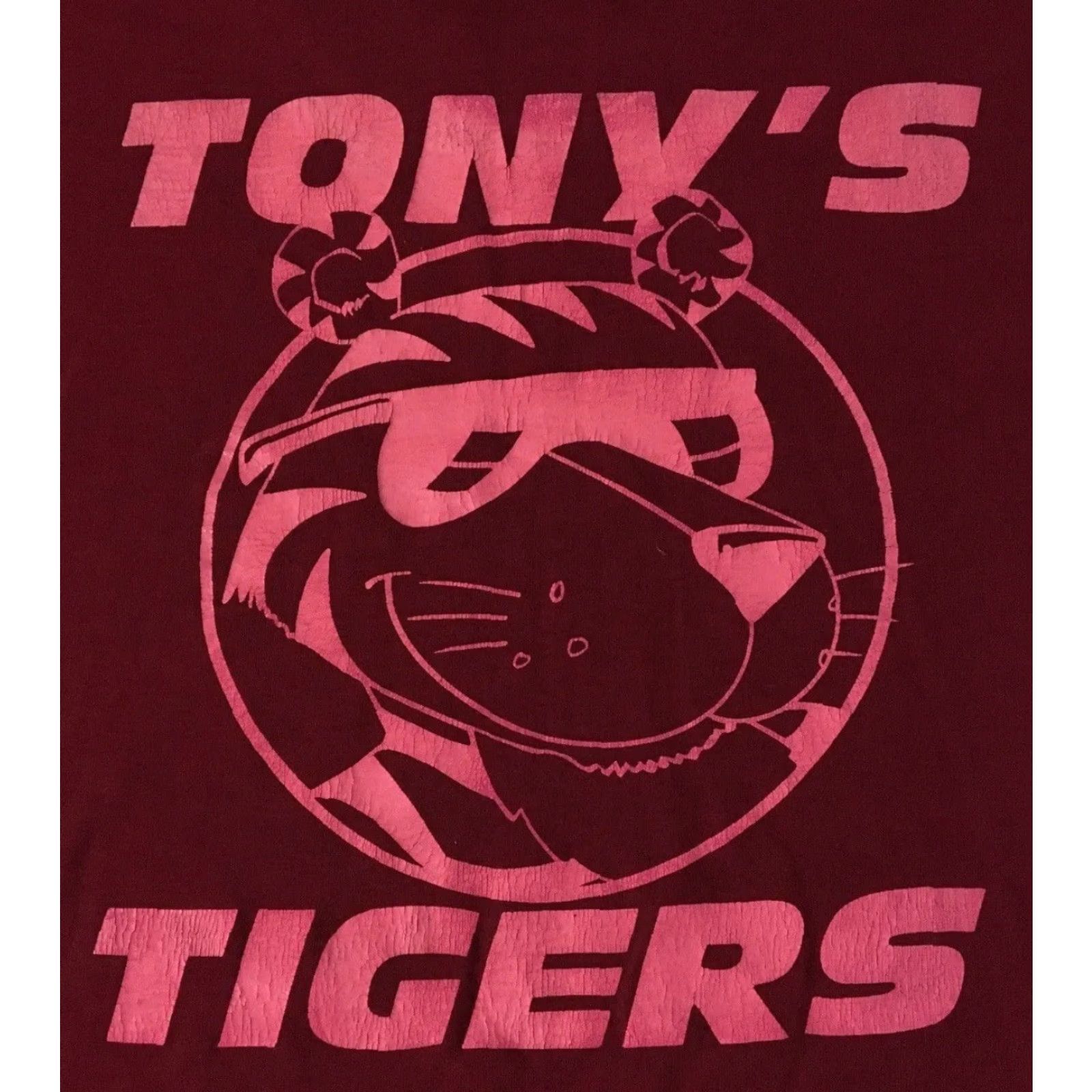 Vintage VINTAGE 90s Tonys Tigers T-Shirt XXL Red USA Animal College Sports Baseball Track PE Funny Grunge 80s Men Shirt Size US XXL / EU 58 / 5 - 3 Thumbnail