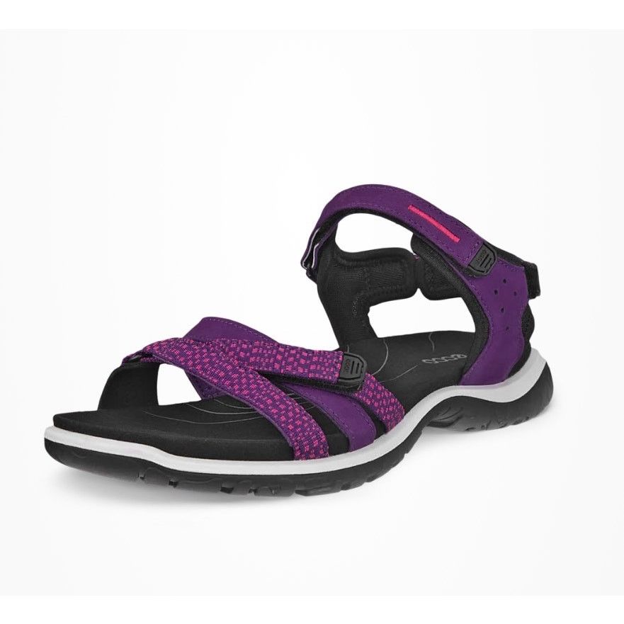 Ecco ECCO WOMEN'S 41 OFFROAD ROAM NUBUCK OUTDOOR SANDAL PURPLE Size US 10 / IT 40 - 1 Thumbnail