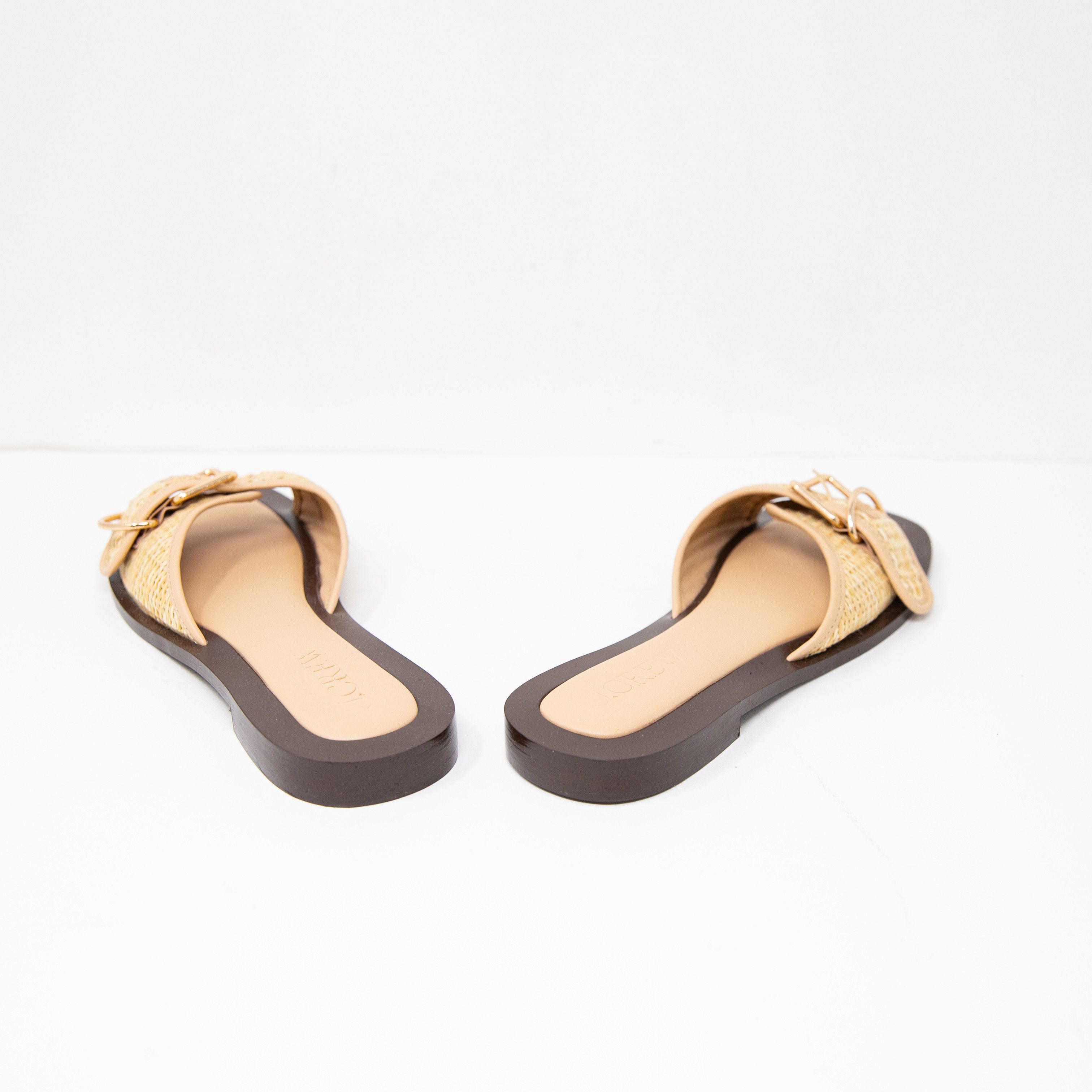 NEW J. Crew Callie Faux Raffia Woven Buckle