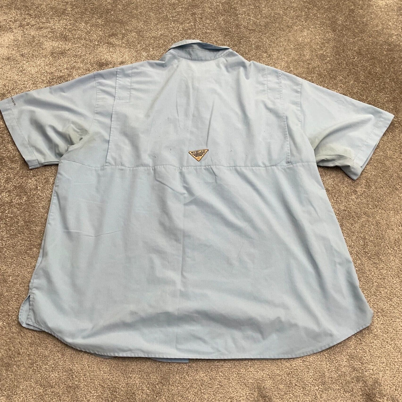 Vintage Columbia PFG Omni Shade Tamiami Shirt Mens XXL Light Blue Short Sleeve Fishing Size US XXL / EU 58 / 5 - 2 Thumbnail