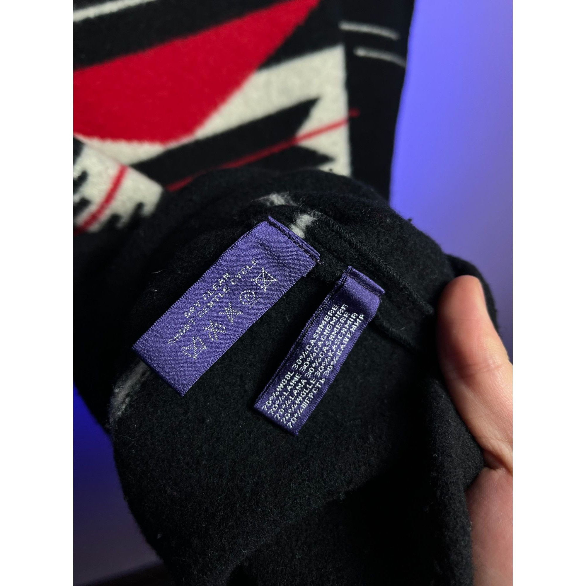Ralph Lauren Purple Label Ralph Lauren Purple Label Poncho M Aztec Wool Cashmere Size US M / EU 48-50 / 2 - 6 Thumbnail