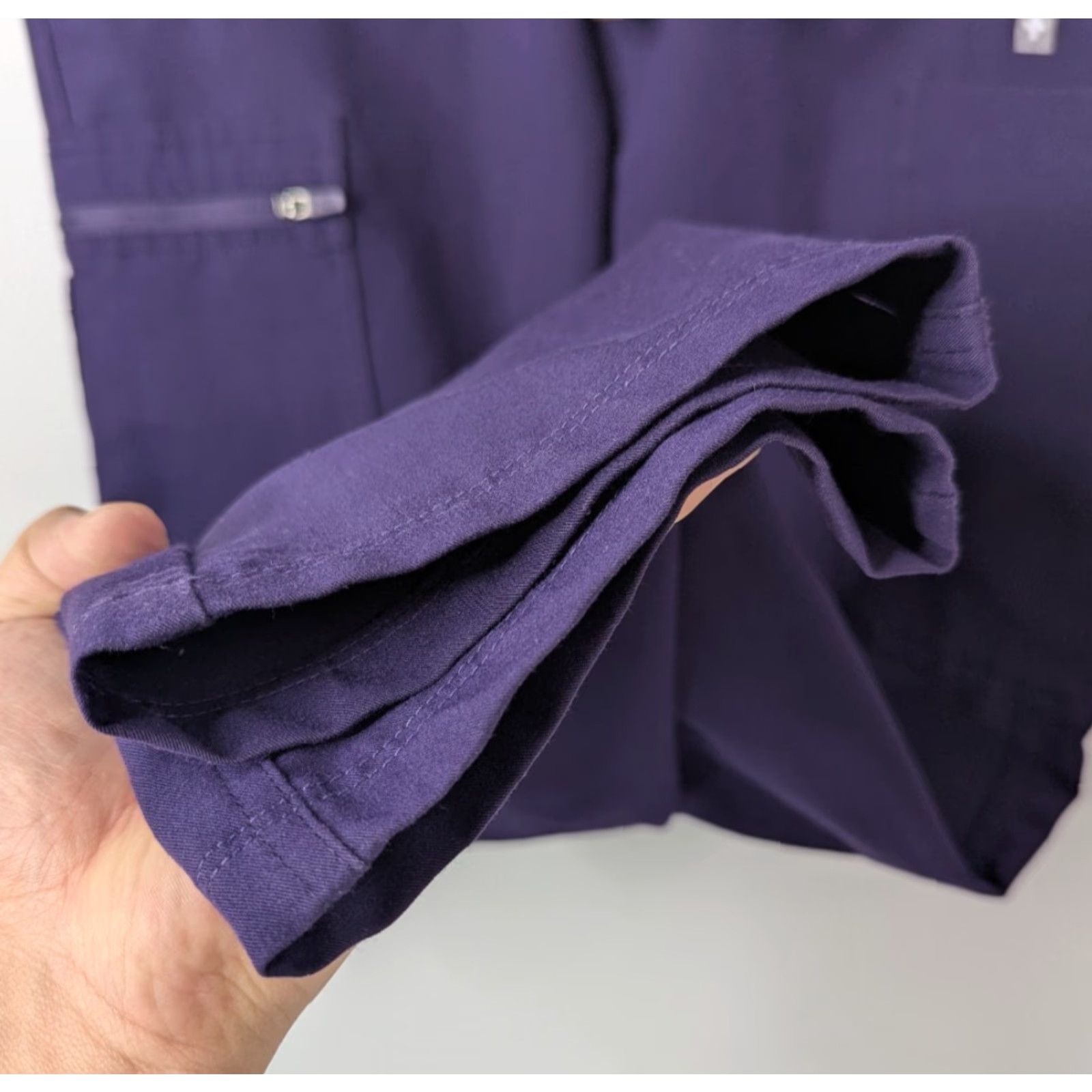 Vintage Figs Men's Cairo Cargo Scrub Pants XS Purple Medical Nurse M23SW2018 Size US 27 - 3 Thumbnail