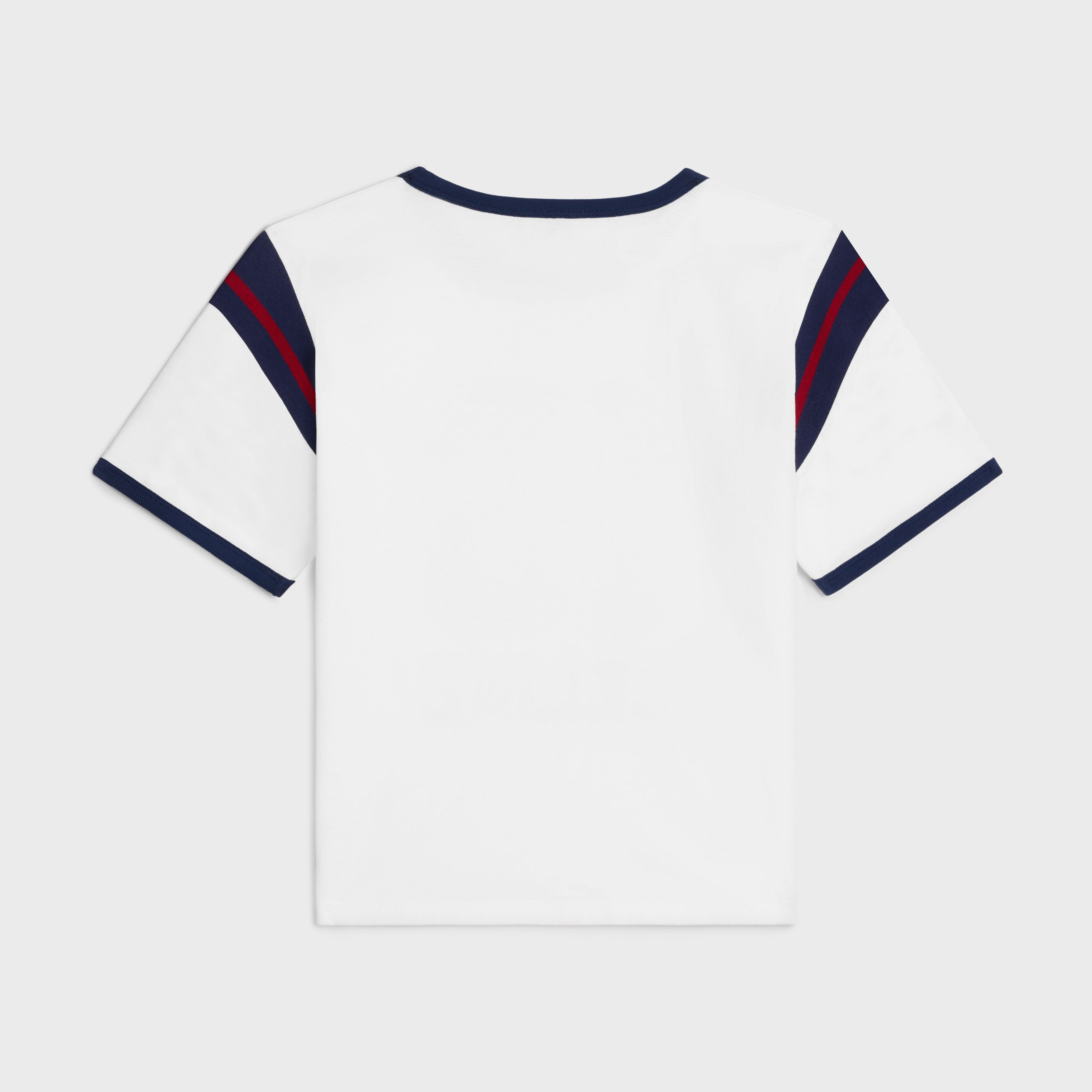 Celine o1bcso1str0925 2Y13E649W 16 Boxy T-Shirt Off White/Touareg Size XS / US 0-2 / IT 36-38 - 2 Thumbnail