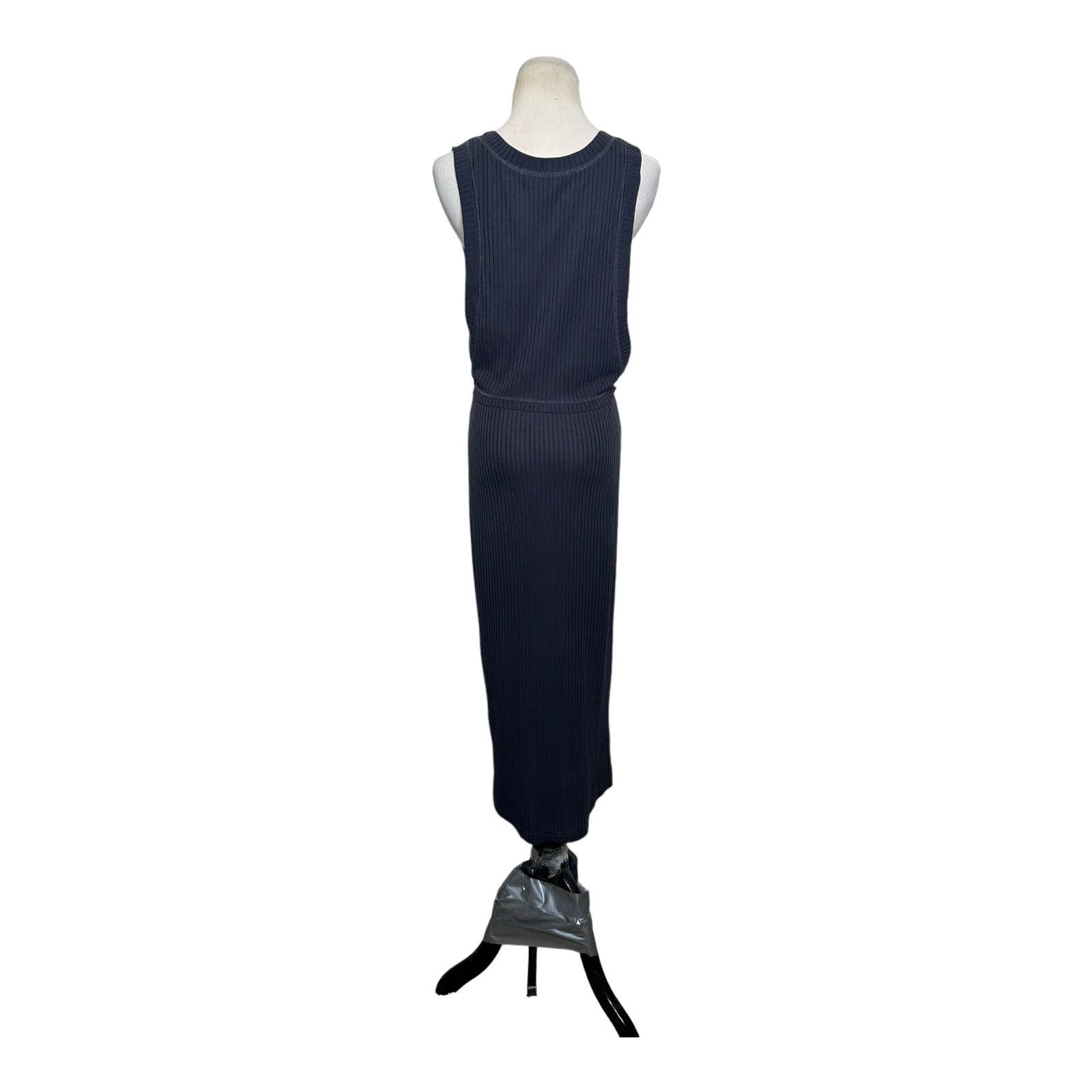 Free People Free People gray front cross flap slit midi dress small Size S / US 4 / IT 40 - 2 Thumbnail