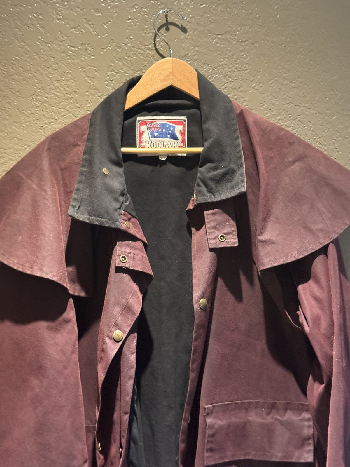 Other Vintage Burgundy Maroon Red Koolah Trench Coat Parka Long Size US L / EU 52-54 / 3 - 6 Thumbnail