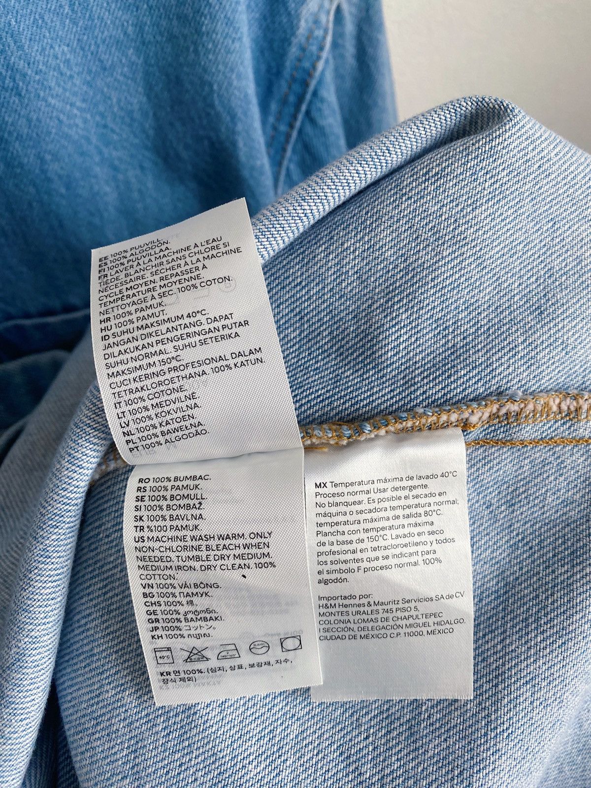 Mugler Mugler x H&M Light Denim Shirt Size M Size US M / EU 48-50 / 2 - 19 Thumbnail