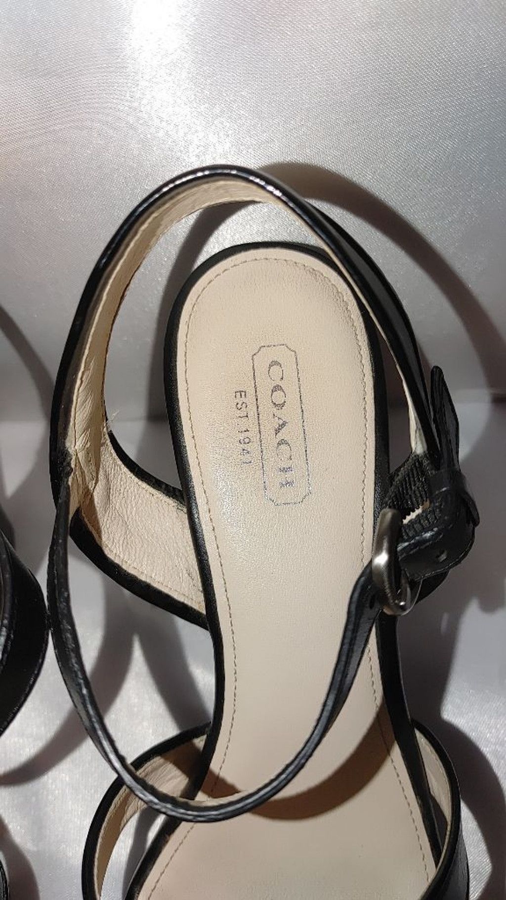 Coach Coach Nikki Leather Platform Sandals Size 8.5B Size US 8.5 / IT 38.5 - 7 Thumbnail