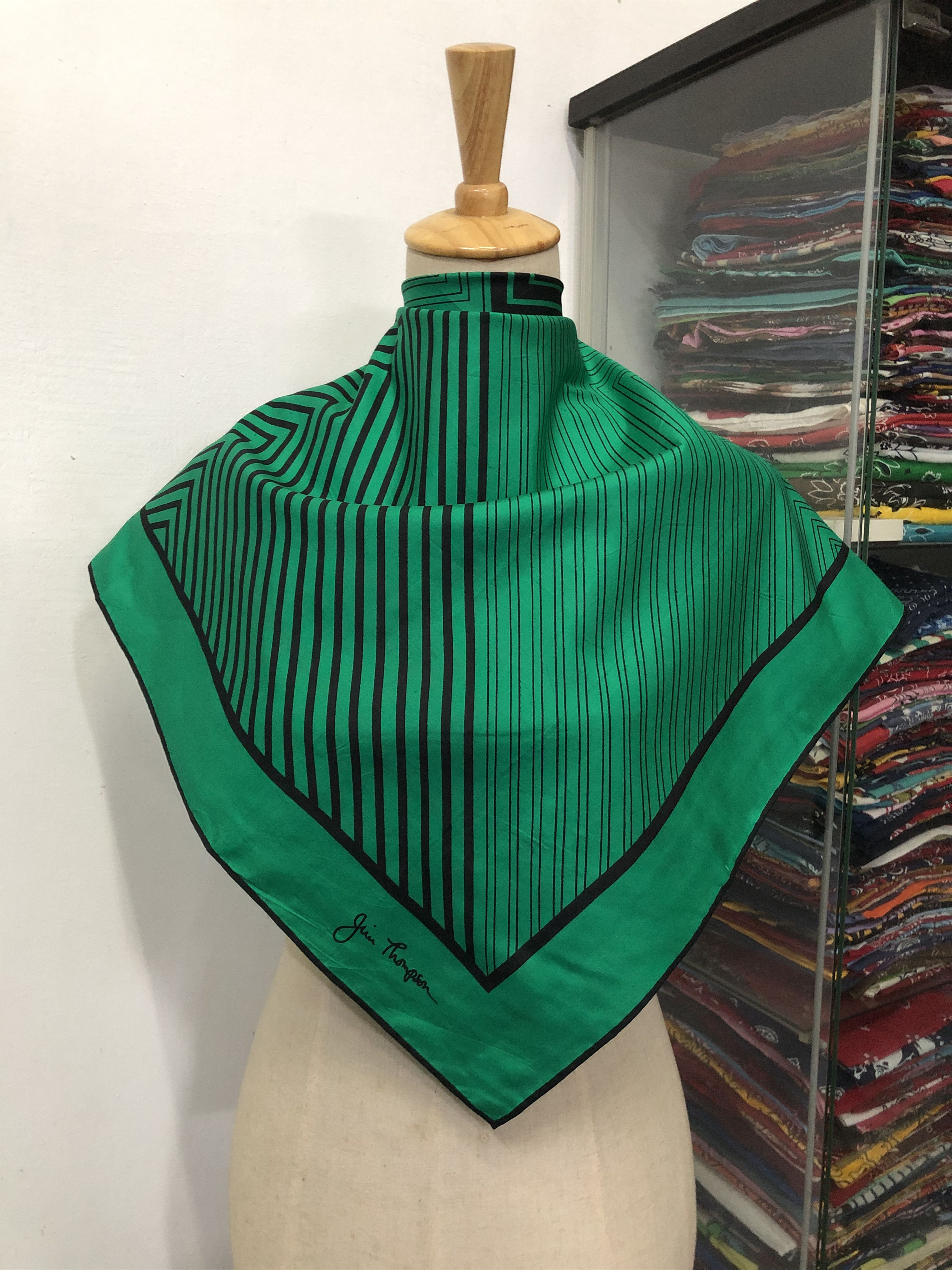 Vintage Jim Thompson Silk Scarf