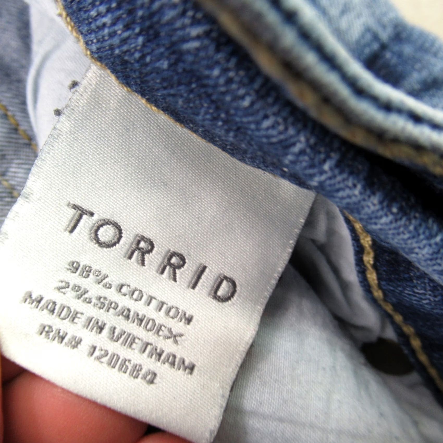Torrid Torrid Jeans Womens 18 Wide-Leg Denim Pockets Blue Regular Rise 32in Inseam 32in Cotton Blend Stretch Lightweight Casual Size 40" / US 18 - 4 Thumbnail