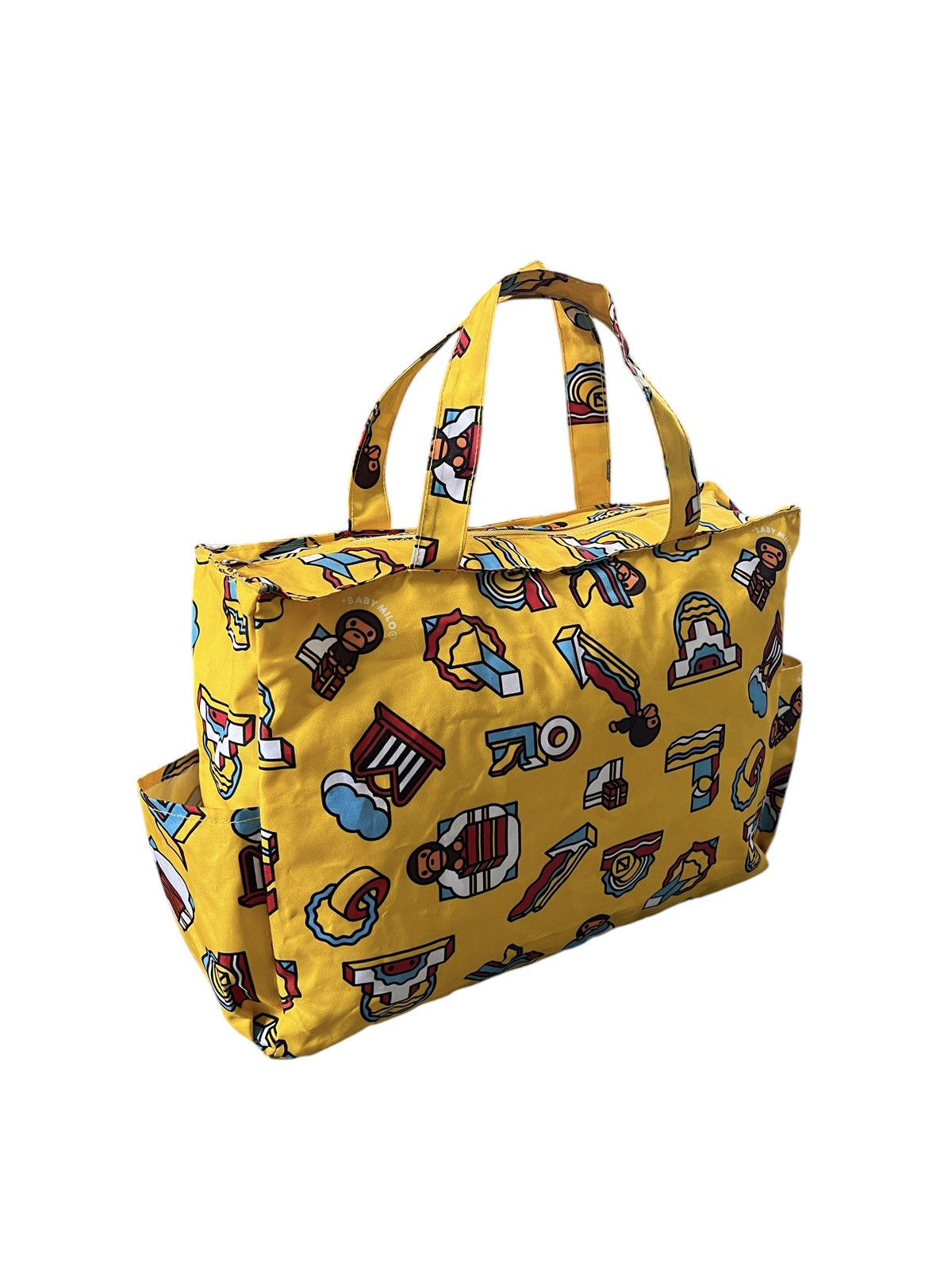 Bape 2010 Baby Milo By A Bathing Ape Nylon Tote Bag in Yellow, Men's