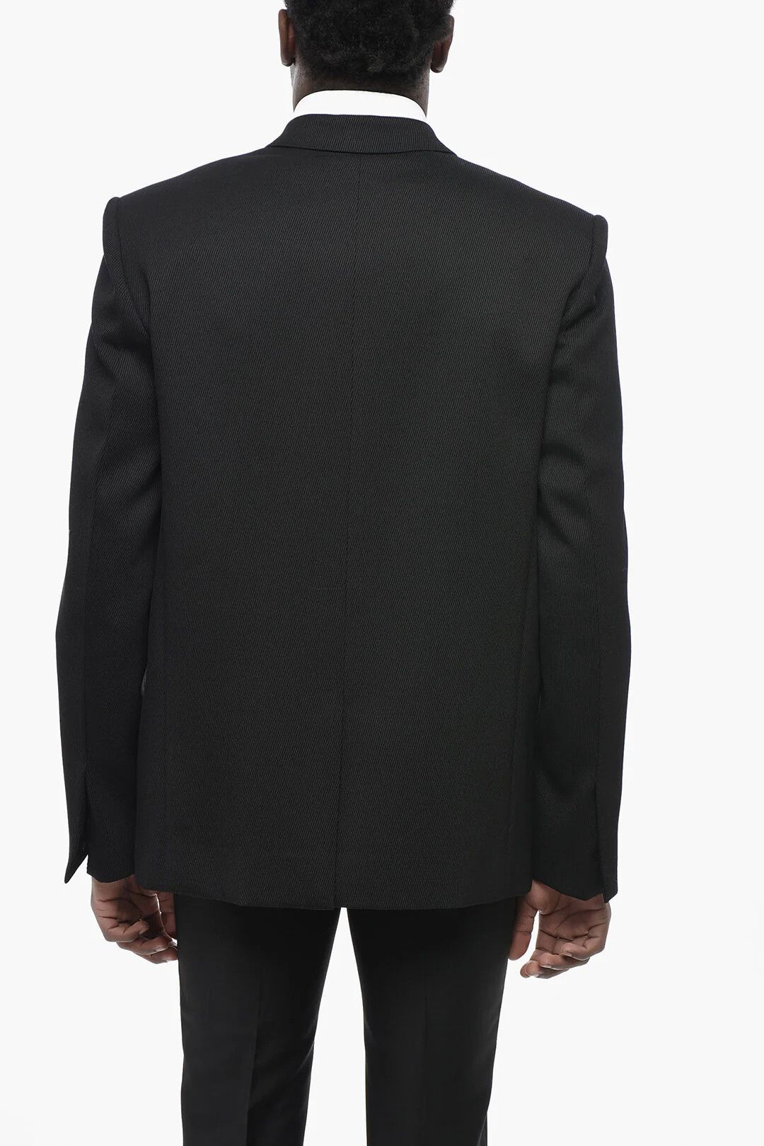 Givenchy og1mm0326 Wool-Twill Double-Breasted Blazer in Black Size US M / EU 48-50 / 2 - 2 Thumbnail