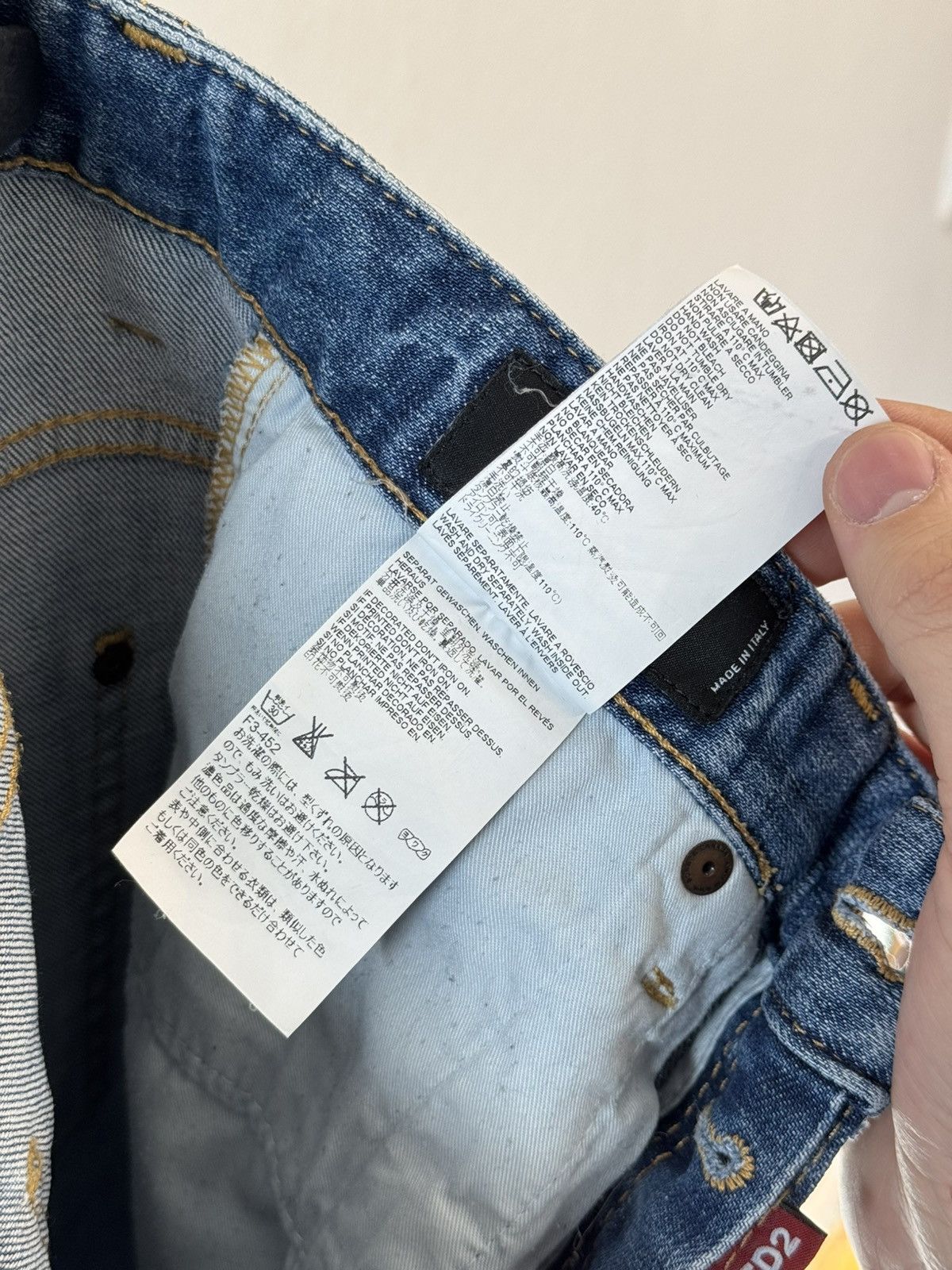 Designer × Dsquared2 Dsquared2 Skater Jeans Distressed Washed Made in Italy Size US 32 / EU 48 - 11 Thumbnail