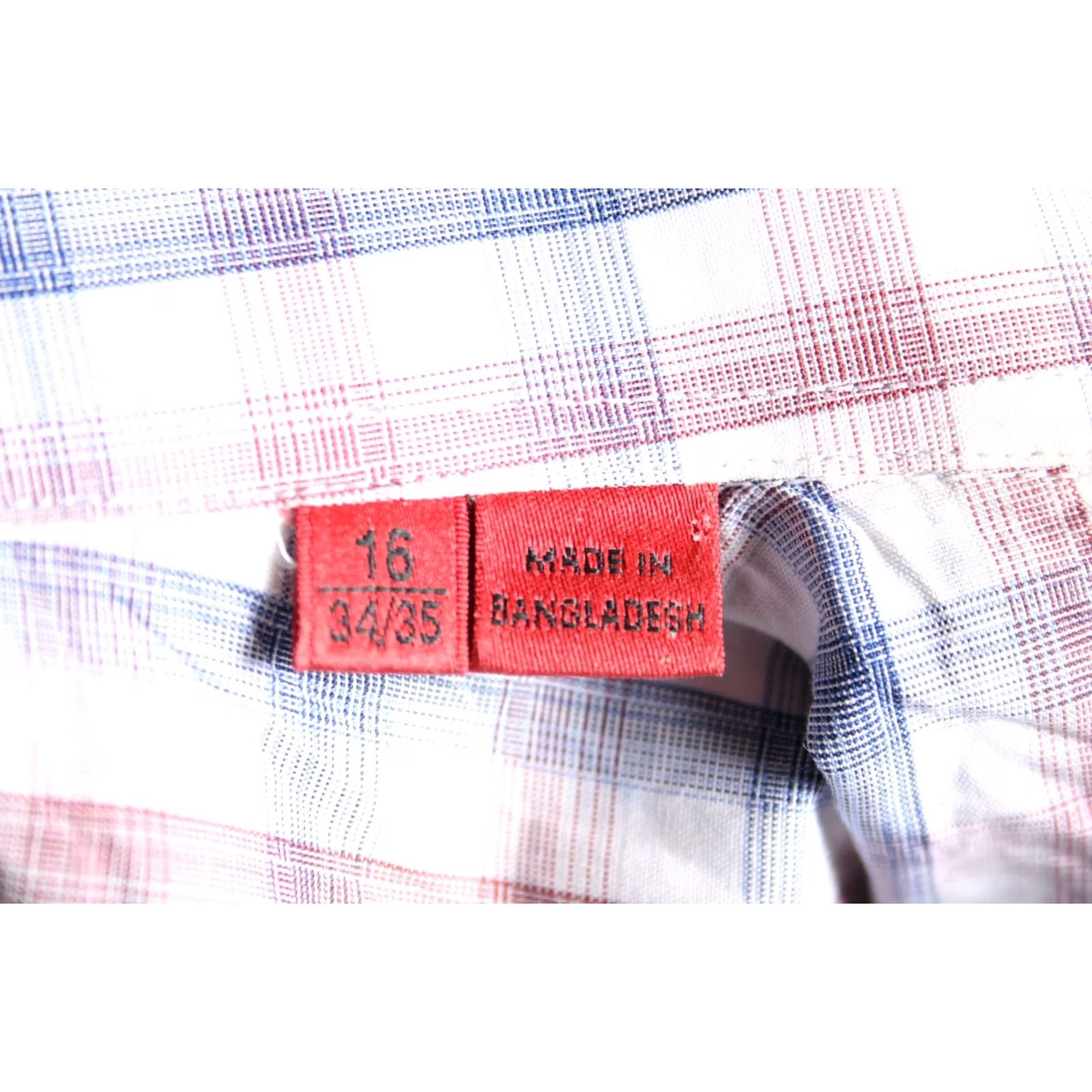 Hugo Boss HUGO BOSS Shirt Plaid Long Sleeve Button Front 16.5 34/35 Blue Red Dress Shirt Mens Regular Size 16.5L Size US XL / EU 56 / 4 - 7 Thumbnail