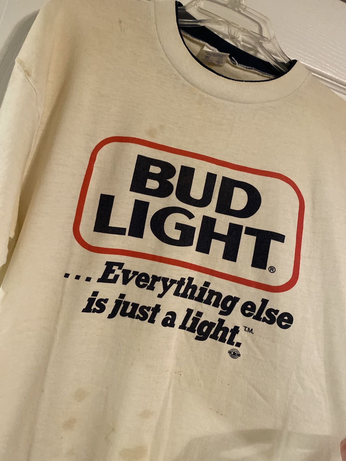 Budweiser × Vintage Vintage Bud Light Short Sleeve Shirt Size US XL / EU 56 / 4 - 1 Thumbnail