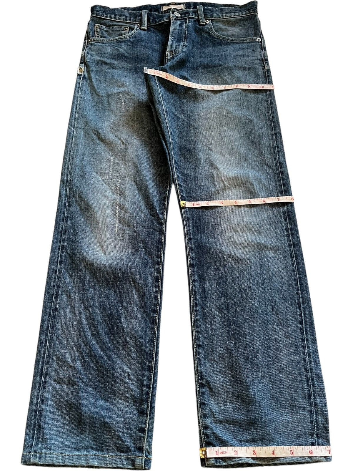 Uniqlo SALES🔥Vintage Japanese Uniqlo Selvedge Faded Wash Jeans Size US 31 - 15 Thumbnail