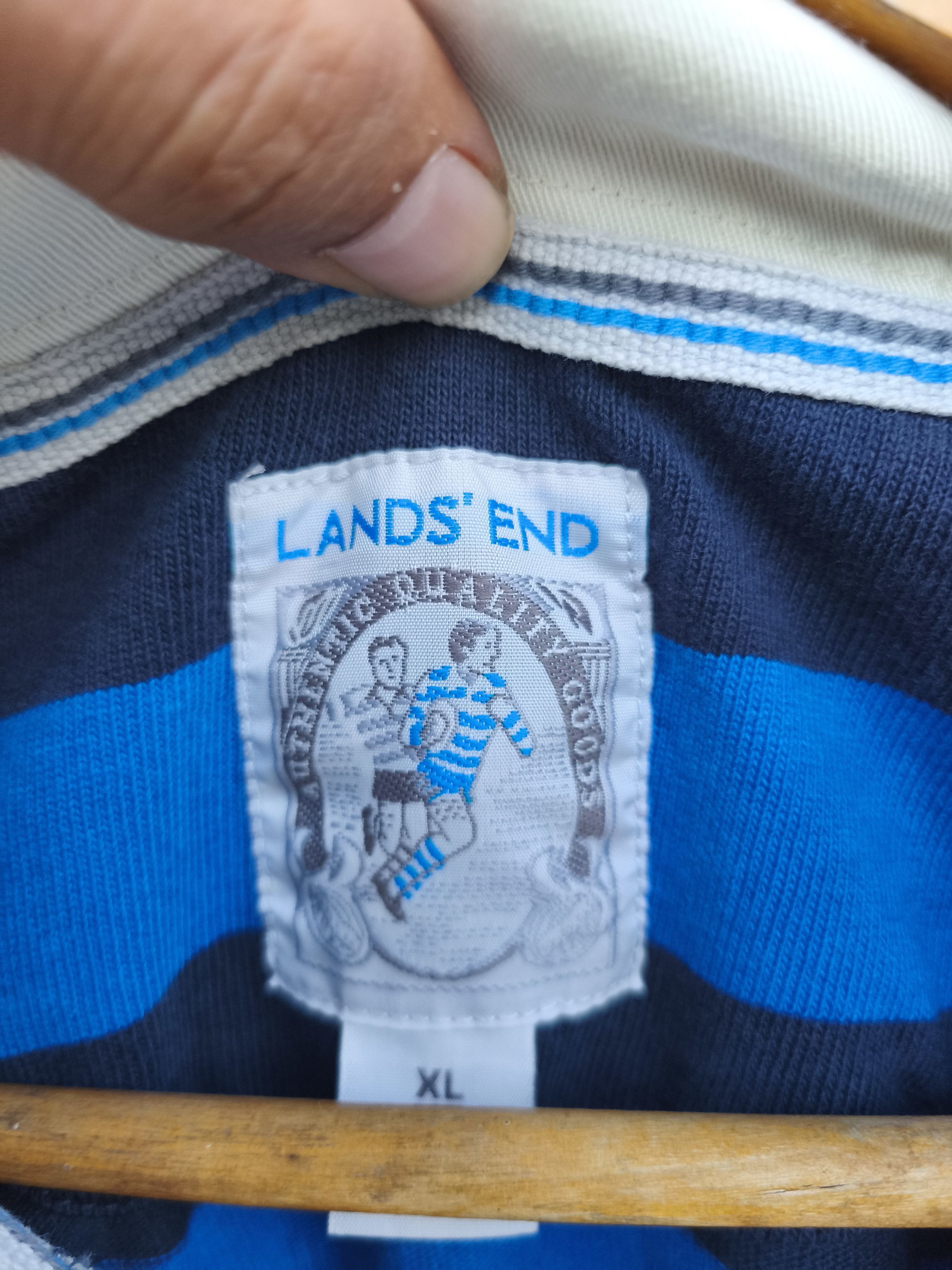 Lands' End Y2k Lands End Polo Rugby stripes multicolor Size US L / EU 52-54 / 3 - 6 Thumbnail