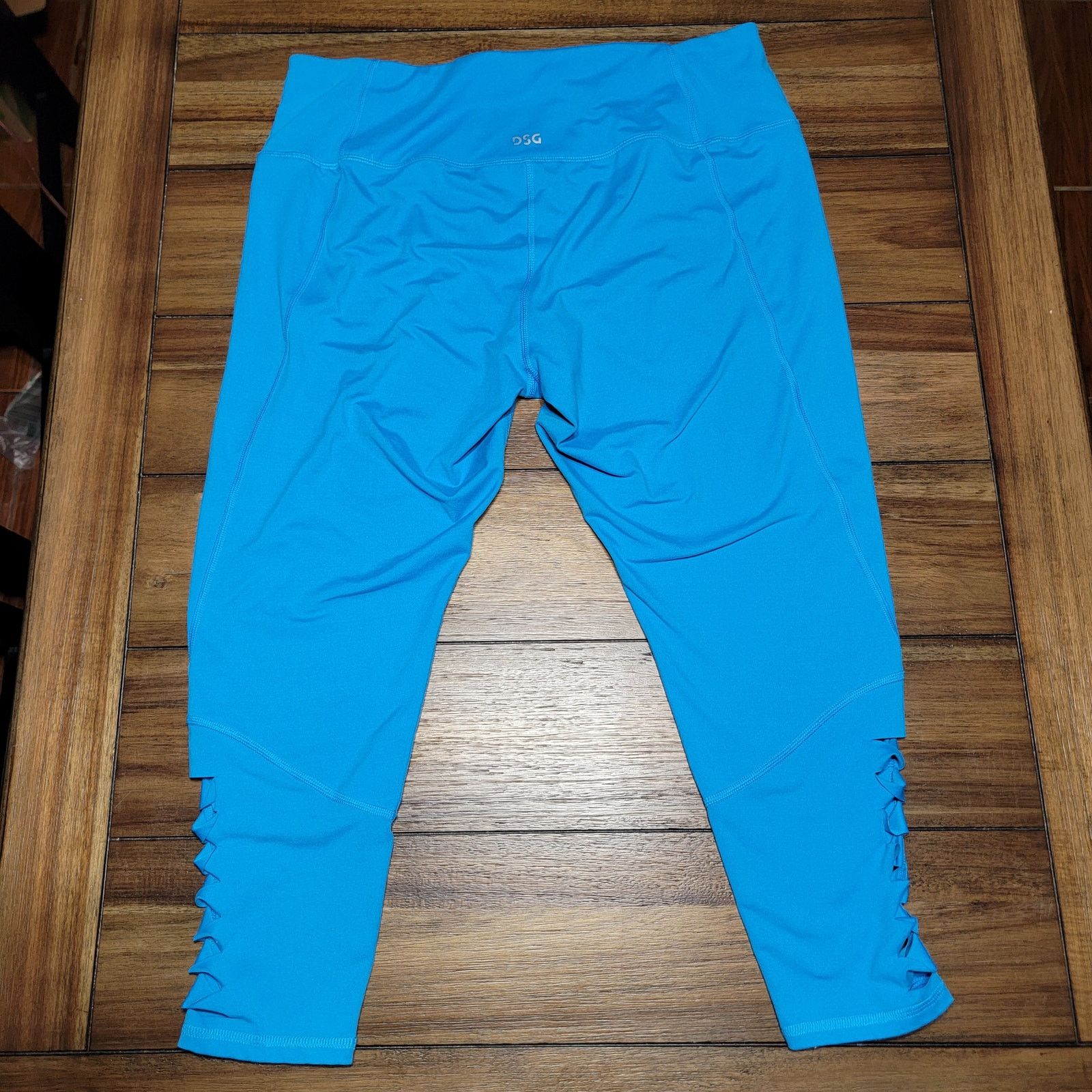 Other DSG Royal Blue Leggings w/ Cut Out Cuffs - Size 1X Size 33" - 3 Thumbnail