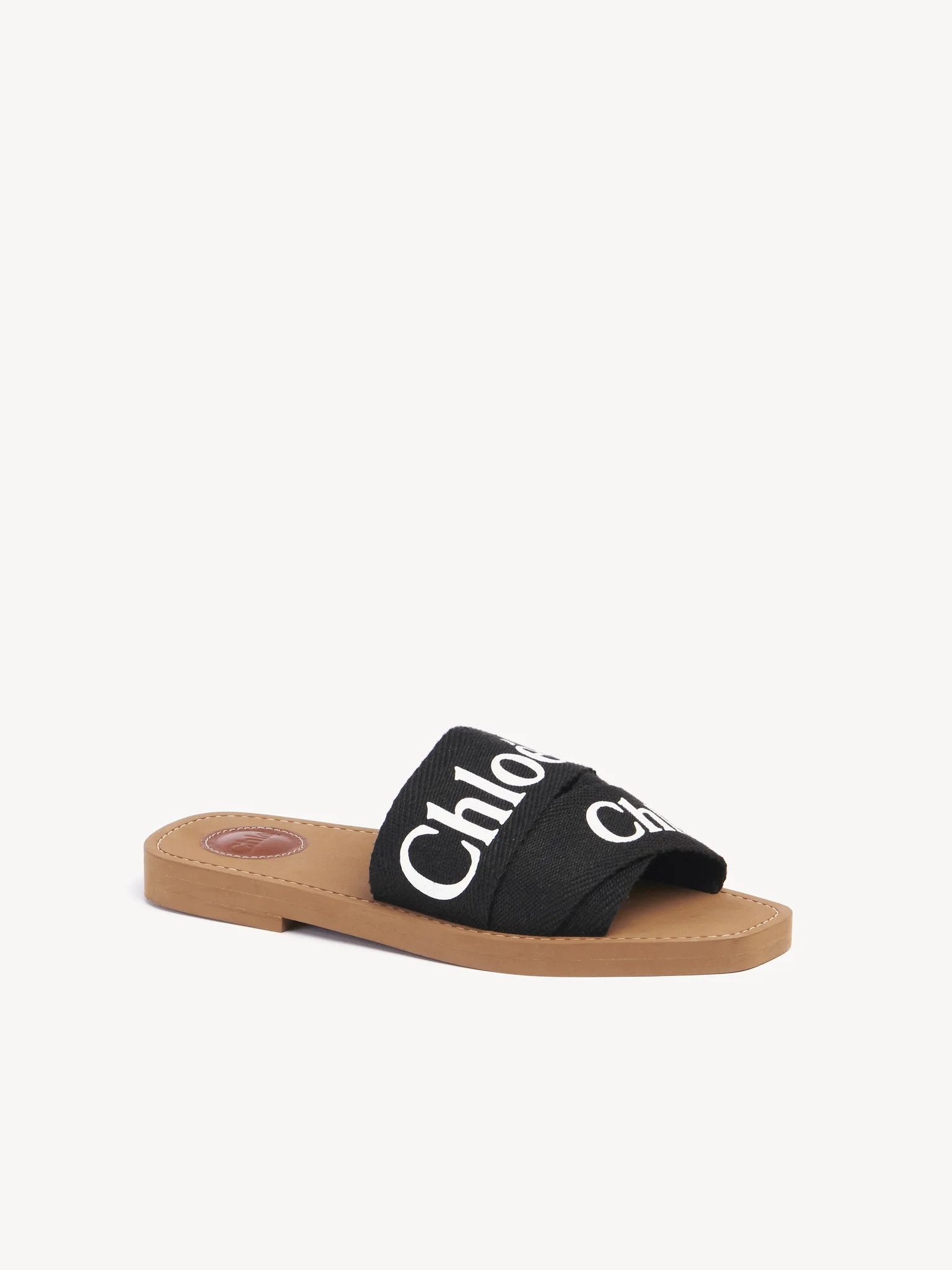 Chloe o1loc1c1024 Woody Slides in Black Size US 7 / IT 37 - 2 Thumbnail