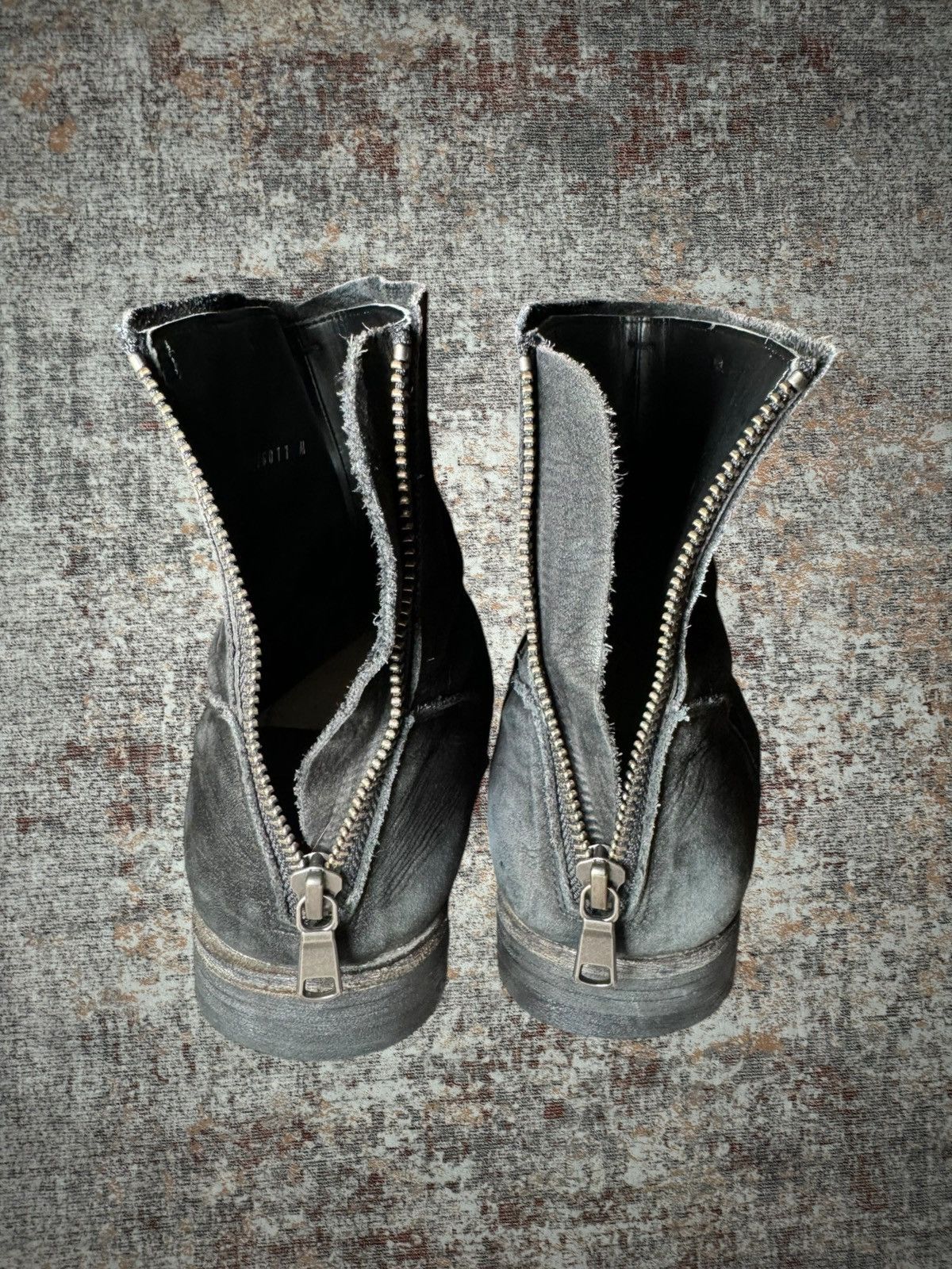 TORNADO MART Winkle Leather Boots