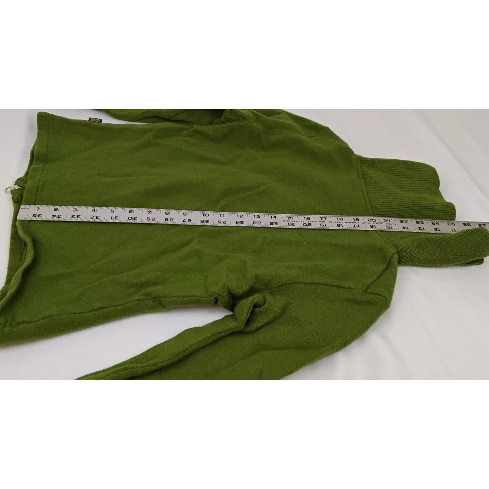 Kuhl Kuhl Merino Wool Sweater Women's M Green Full Zip Shrunken Size M / US 6-8 / IT 42-44 - 15 Thumbnail