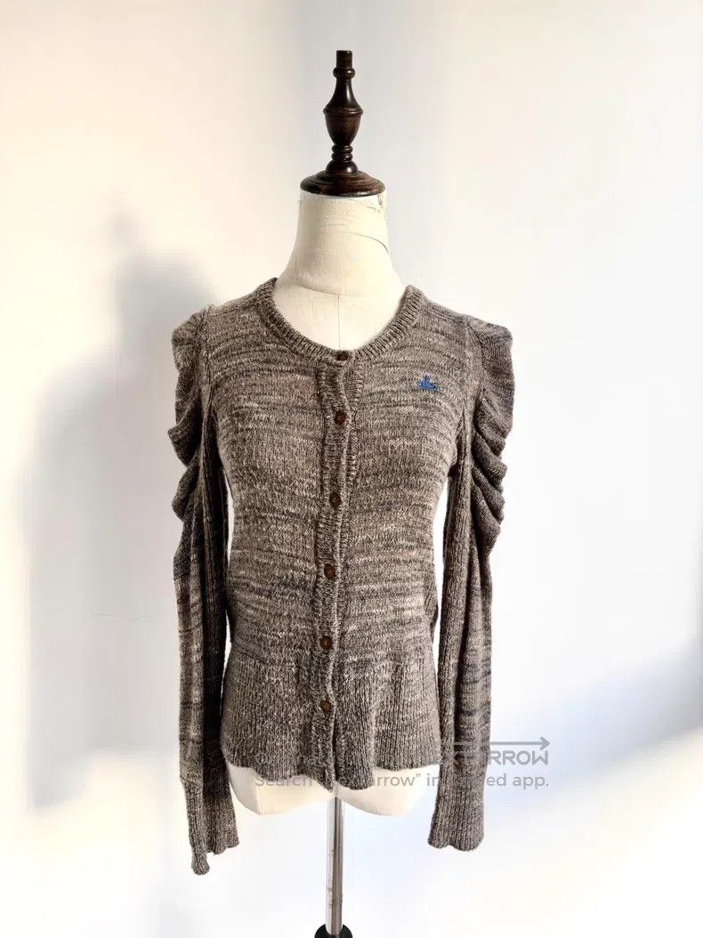 Vivienne Westwood Vivienne Westwood Frilly bubble sleeve brown hemp mixed co Size M / US 6-8 / IT 42-44 - 1 Thumbnail