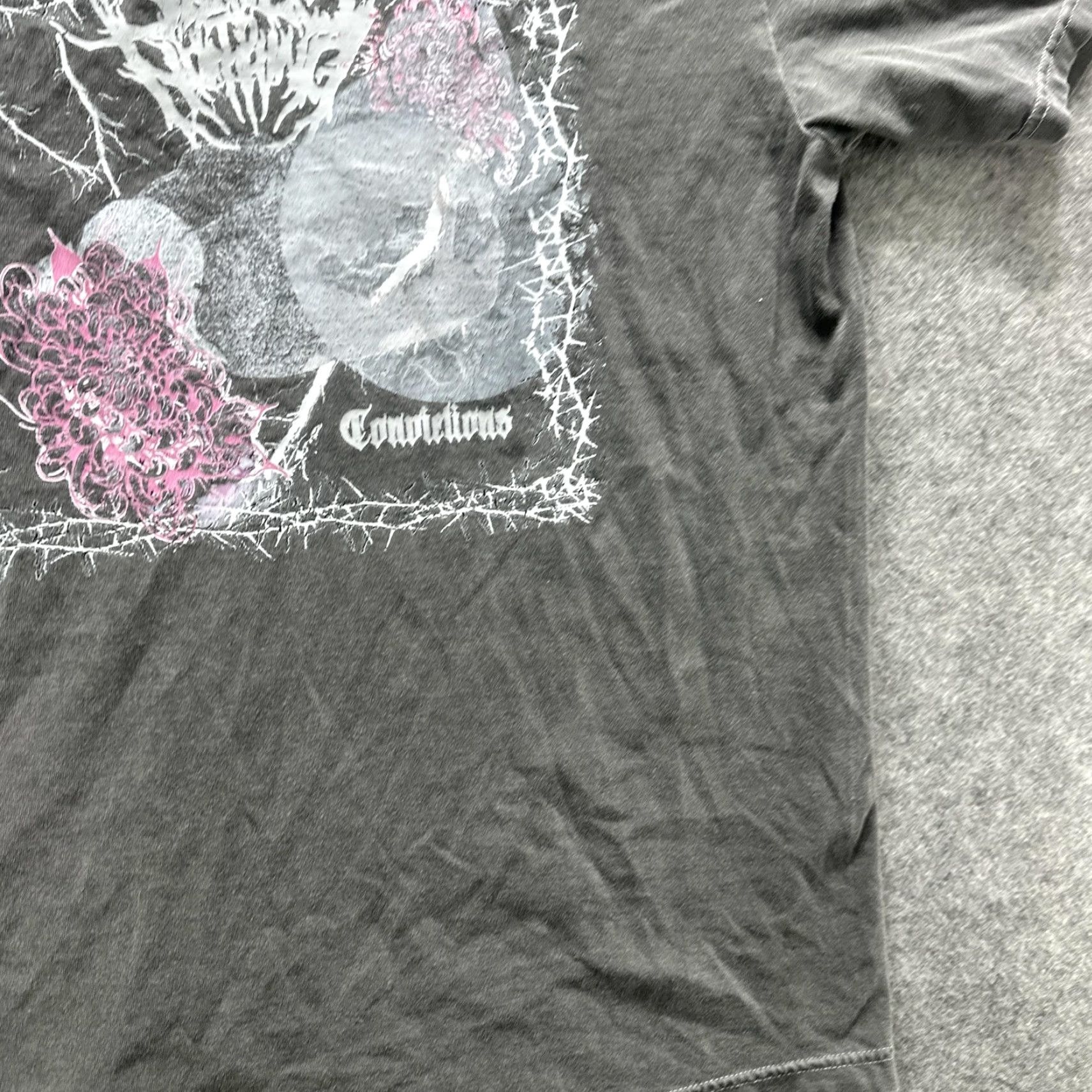 Comfort Colors Comfort Colors Shirt Mens Large Black Graphic Band Metal Convulsions Size US L / EU 52-54 / 3 - 5 Thumbnail