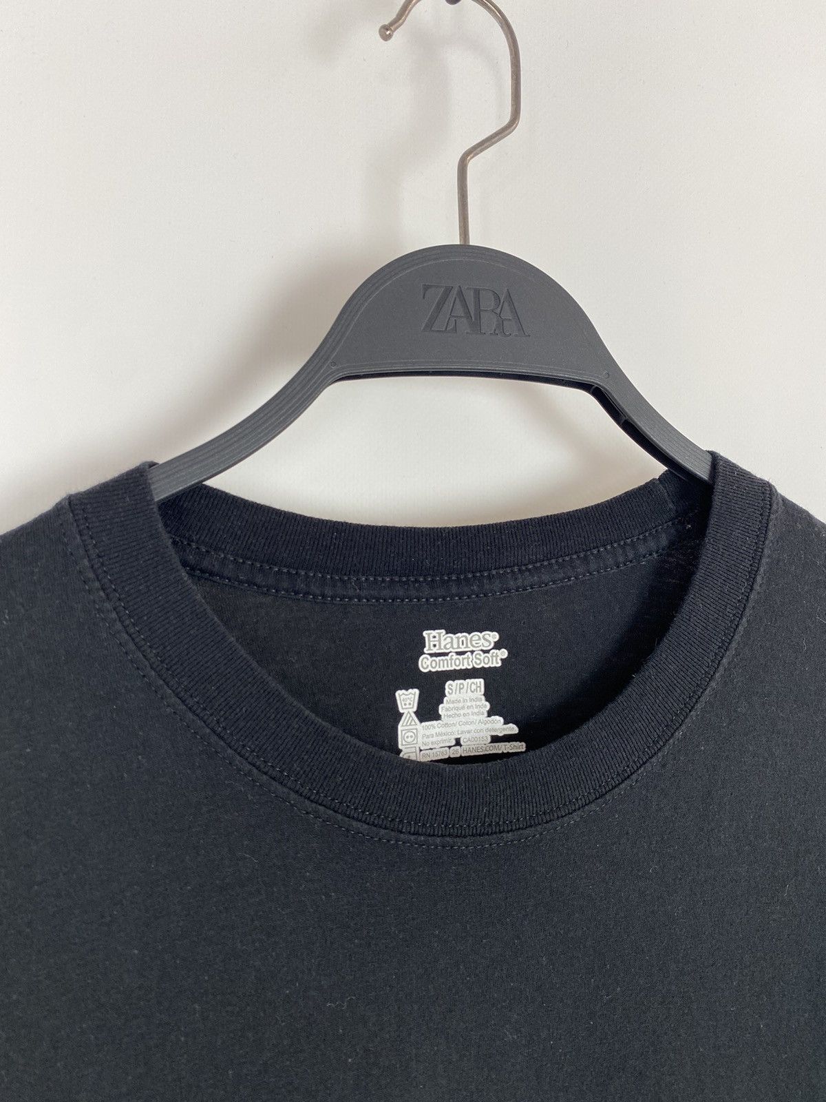 Hanes × Supreme Supreme Hanes Blank Black Basic Tee Size US S / EU 44-46 / 1 - 2 Thumbnail