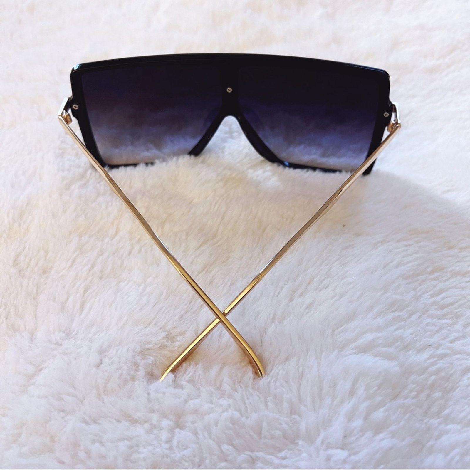 Other Ariel Black & Clear Rectangle Full Frame Sunglasses Size ONE SIZE - 10 Thumbnail