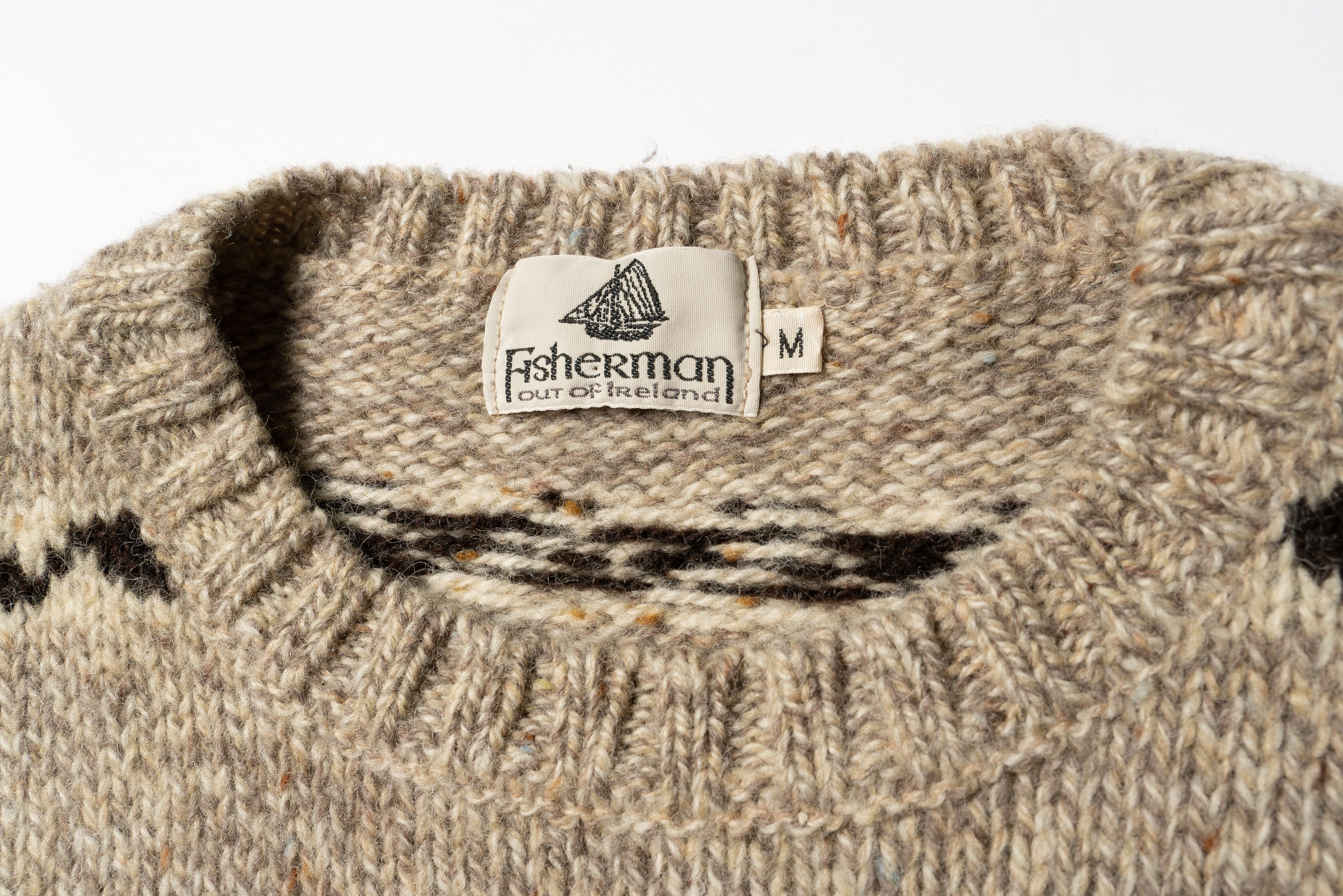 Other 🔵FISHERMAN Out of Ireland Crew Neck Wool Knit Sweater Size US M / EU 48-50 / 2 - 3 Thumbnail