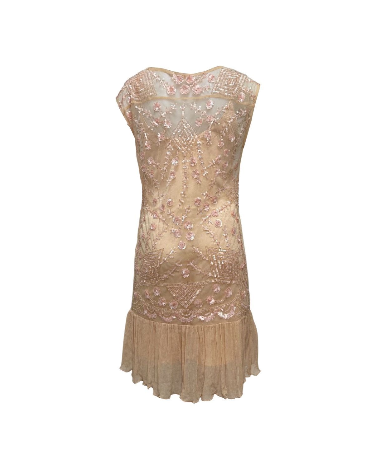 John Galliano JOHN GALLIANO S/S 2008 Lace Sequin Embroidered Flapper Dress Size XS / US 0-2 / IT 36-38 - 2 Thumbnail
