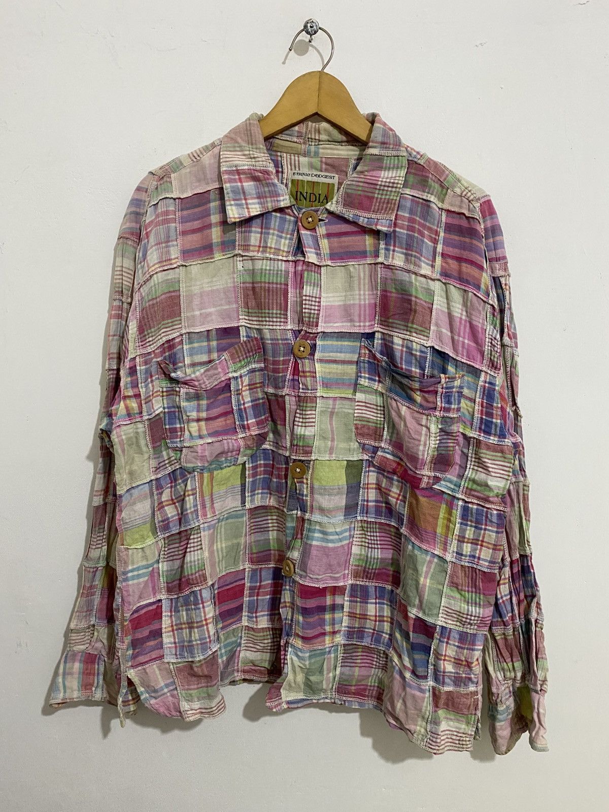 If Six Was Nine 💸BINDINGOFFER💸Japanese india patchwork shirt lgb styled Size US L / EU 52-54 / 3 - 1 Thumbnail