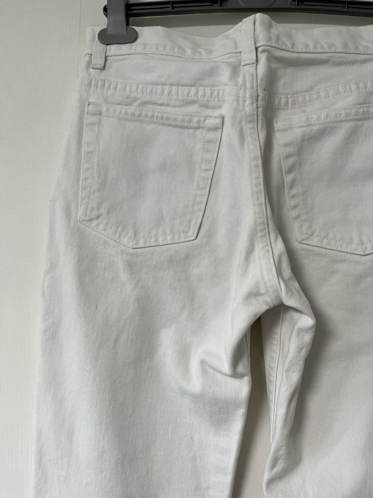 Helmut Lang × Prada × Vintage Helmut Lang Vintage Broken Denim White Jeans Size US 28 / EU 44 - 4 Thumbnail
