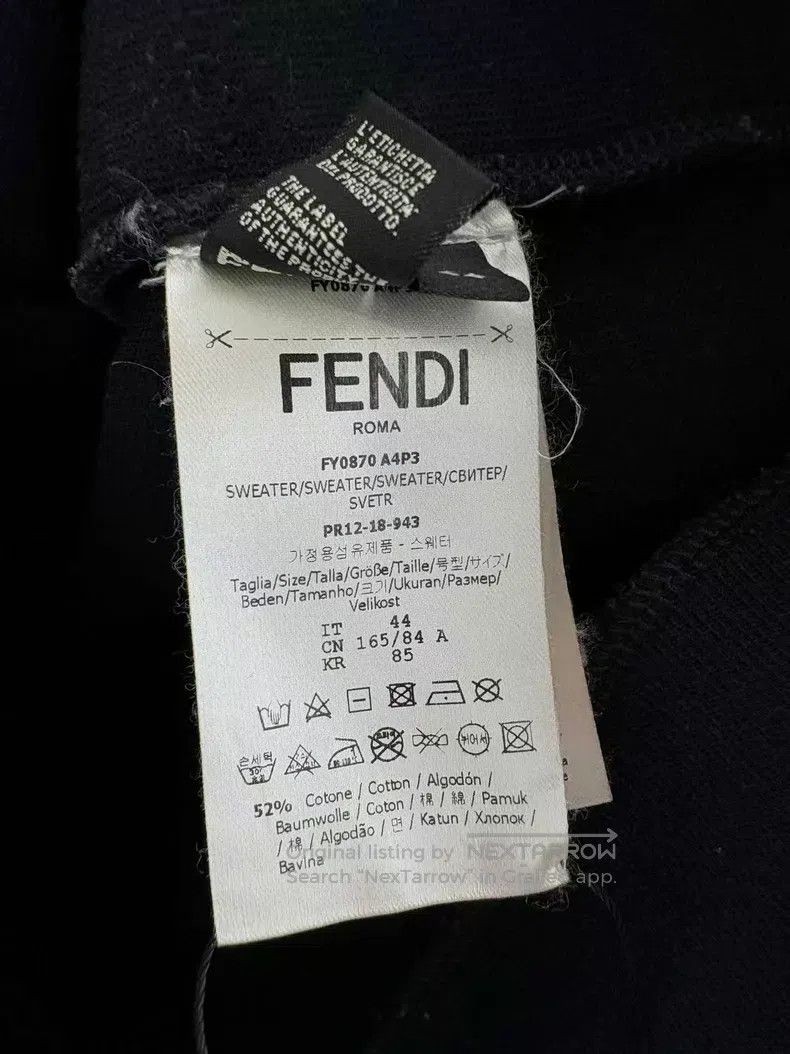 Fendi Fendi Double F logo hooded sweatshirt Size US S / EU 44-46 / 1 - 5 Thumbnail