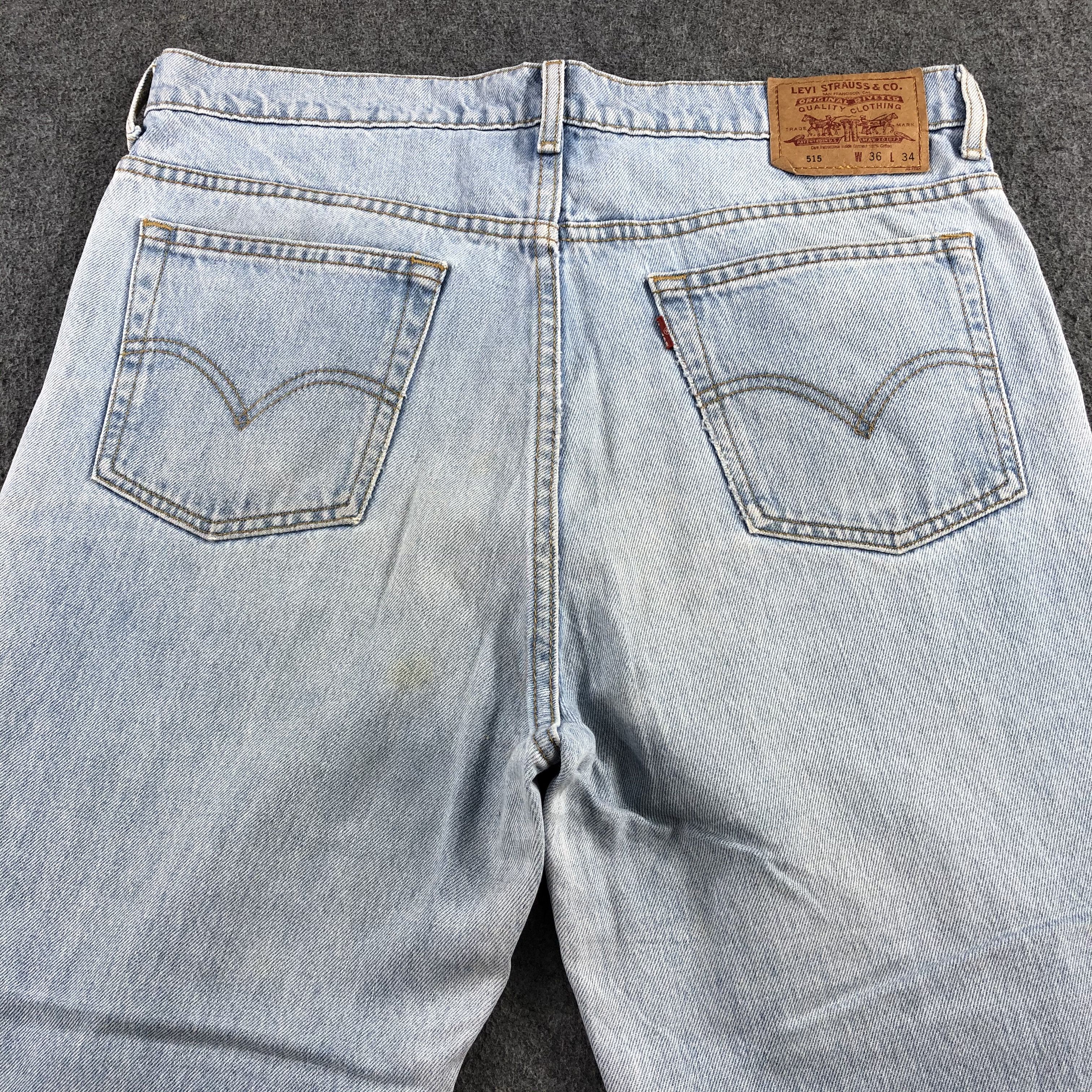 Levi's Vintage 90s Light Wash Levis 515 Jeans-J1877 Size US 35 - 4 Thumbnail