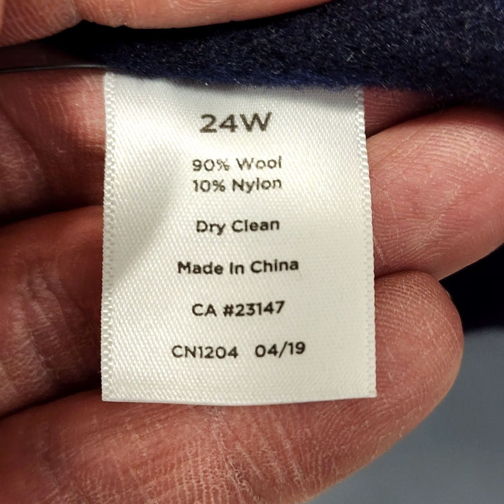 Talbots VINTAGE Talbots Jacket Blazer Womens Plus 24W Navy Blue Wool Blend Classic Office Men? No Size 4XL / US 24-26 - 5 Thumbnail