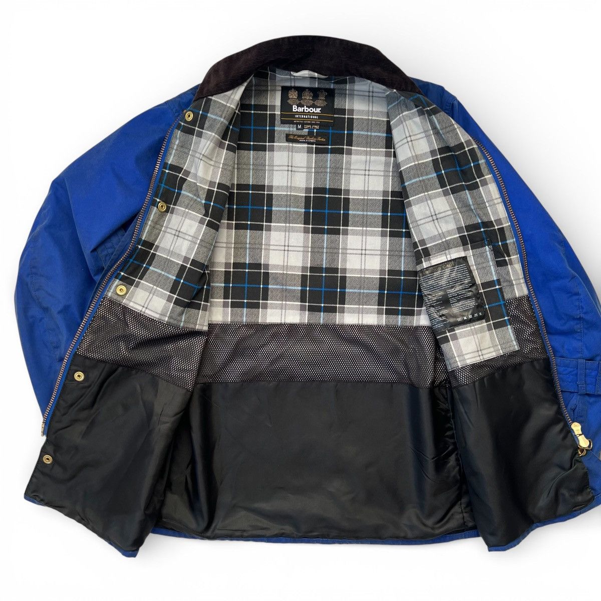 Barbour Rare Barbour international A7 Brass Cobalt Blue Waxed Jacket Size US M / EU 48-50 / 2 - 8 Thumbnail