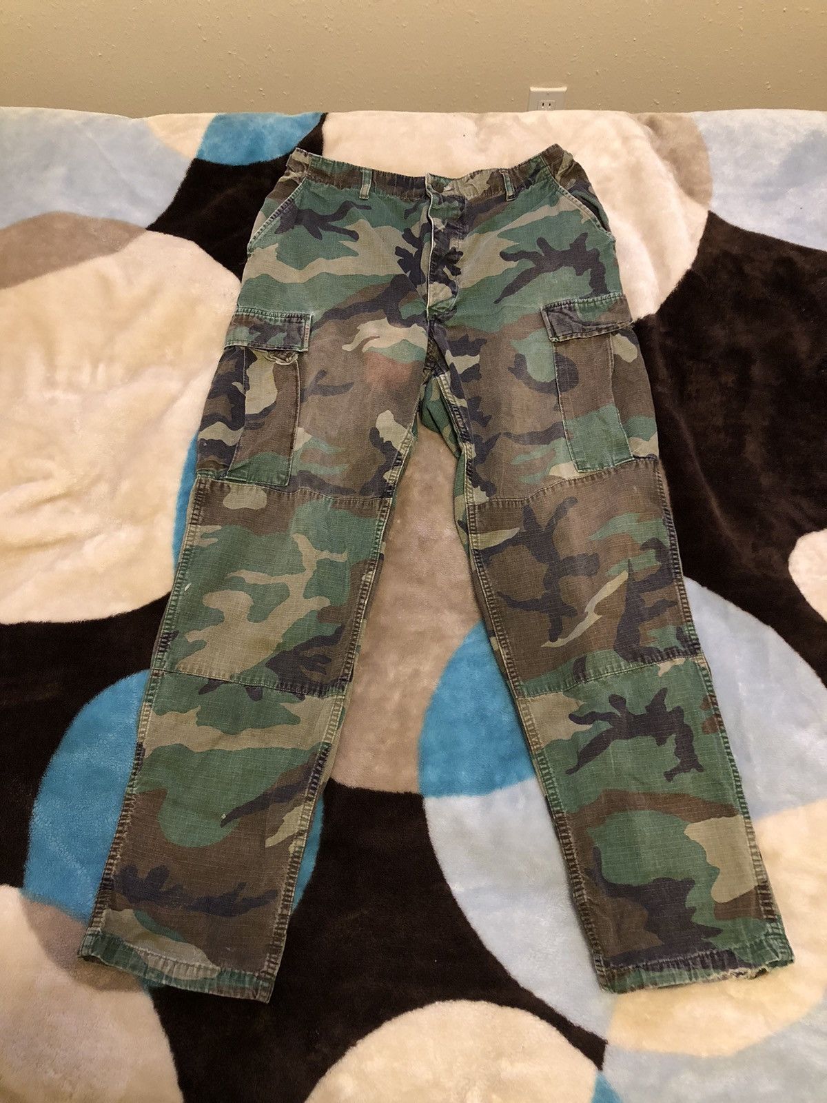 Vintage Vintage 90’s US Army Combat Double Knee Camo Pants Size US 32 / EU 48 - 1 Thumbnail