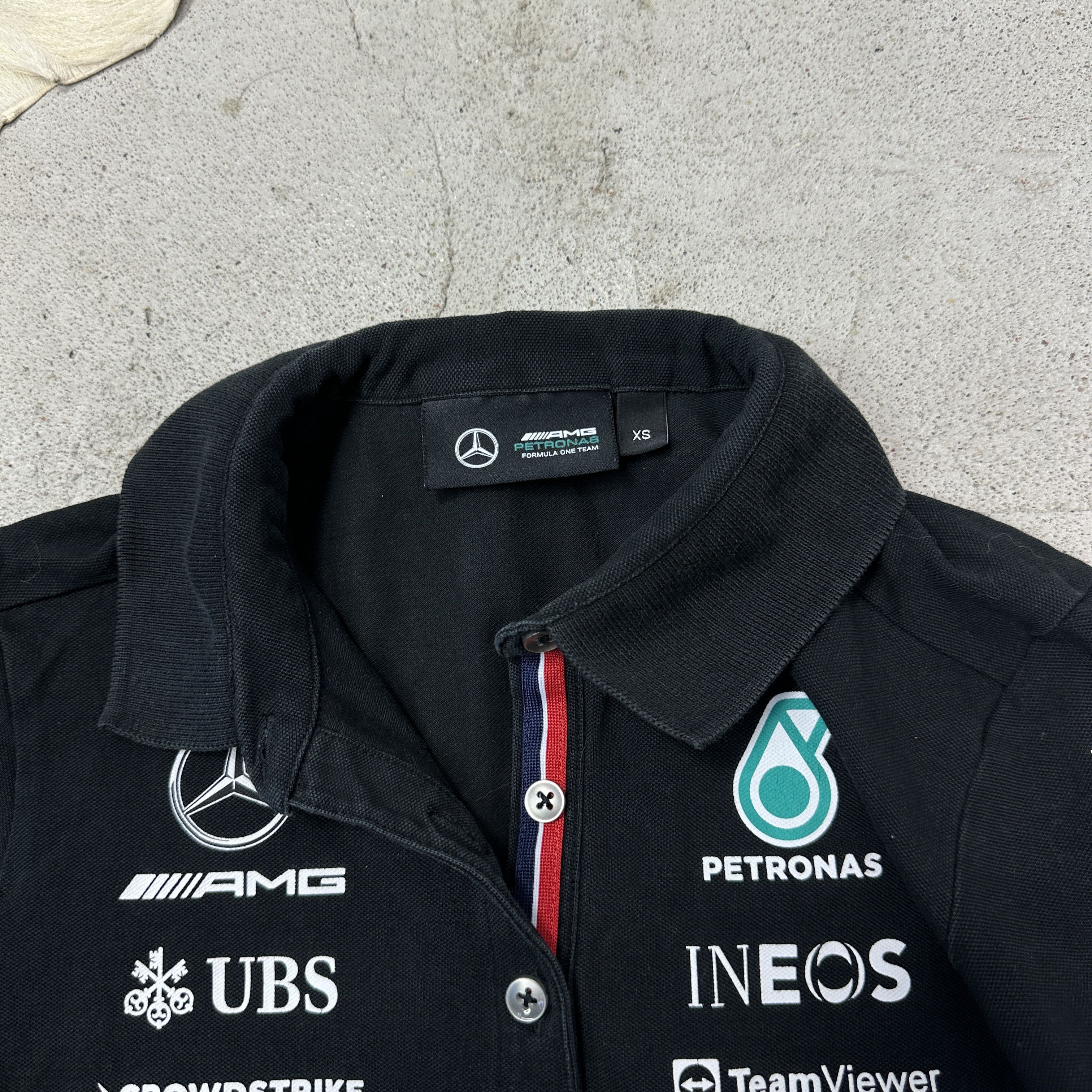 Mercedes-Benz Vintage Moto Streetwear Petronas Mercedes F1 Polo T-shirt Size XS / US 0-2 / IT 36-38 - 4 Thumbnail